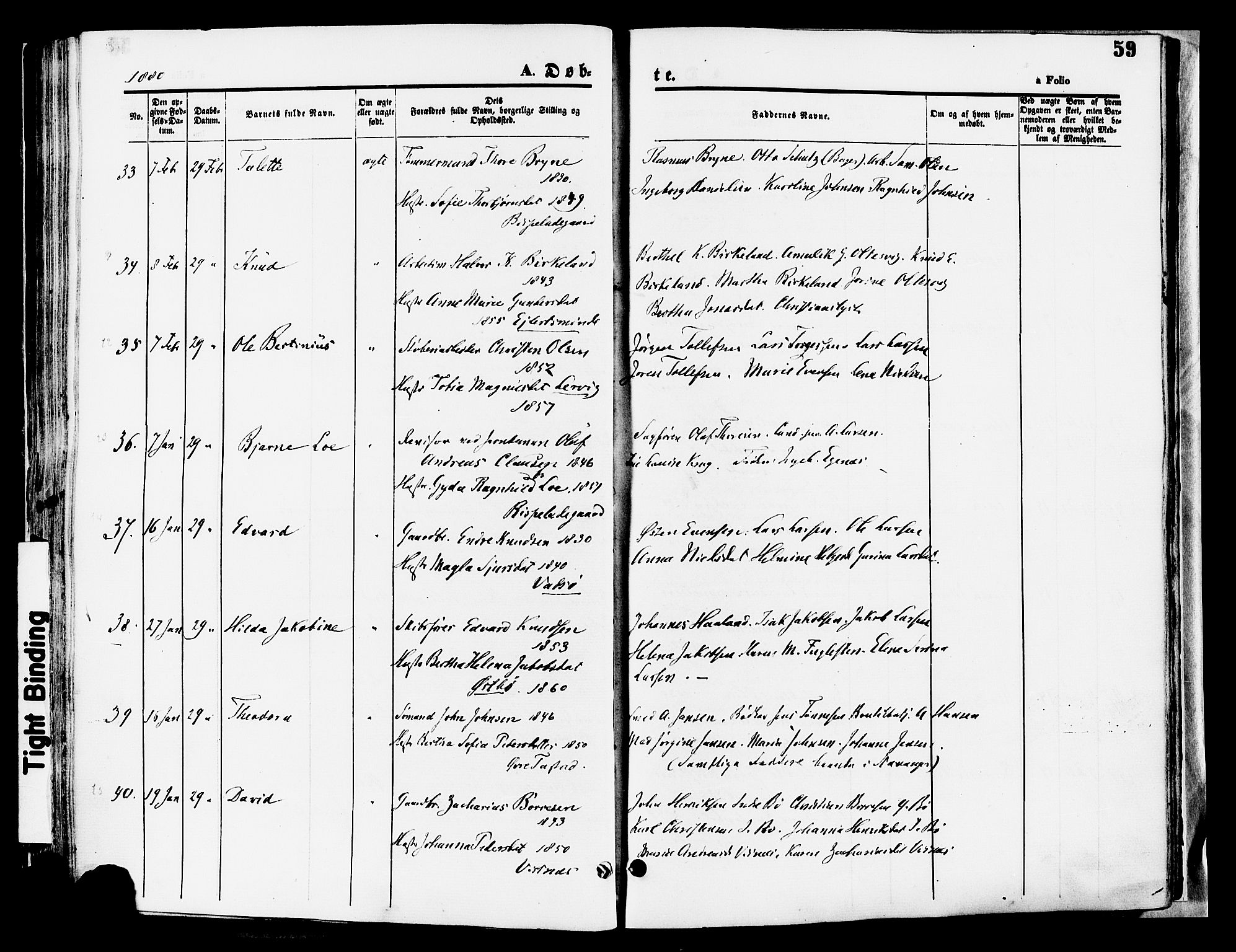 Hetland sokneprestkontor, AV/SAST-A-101826/30/30BA/L0008: Parish register (official) no. A 8, 1877-1884, p. 59