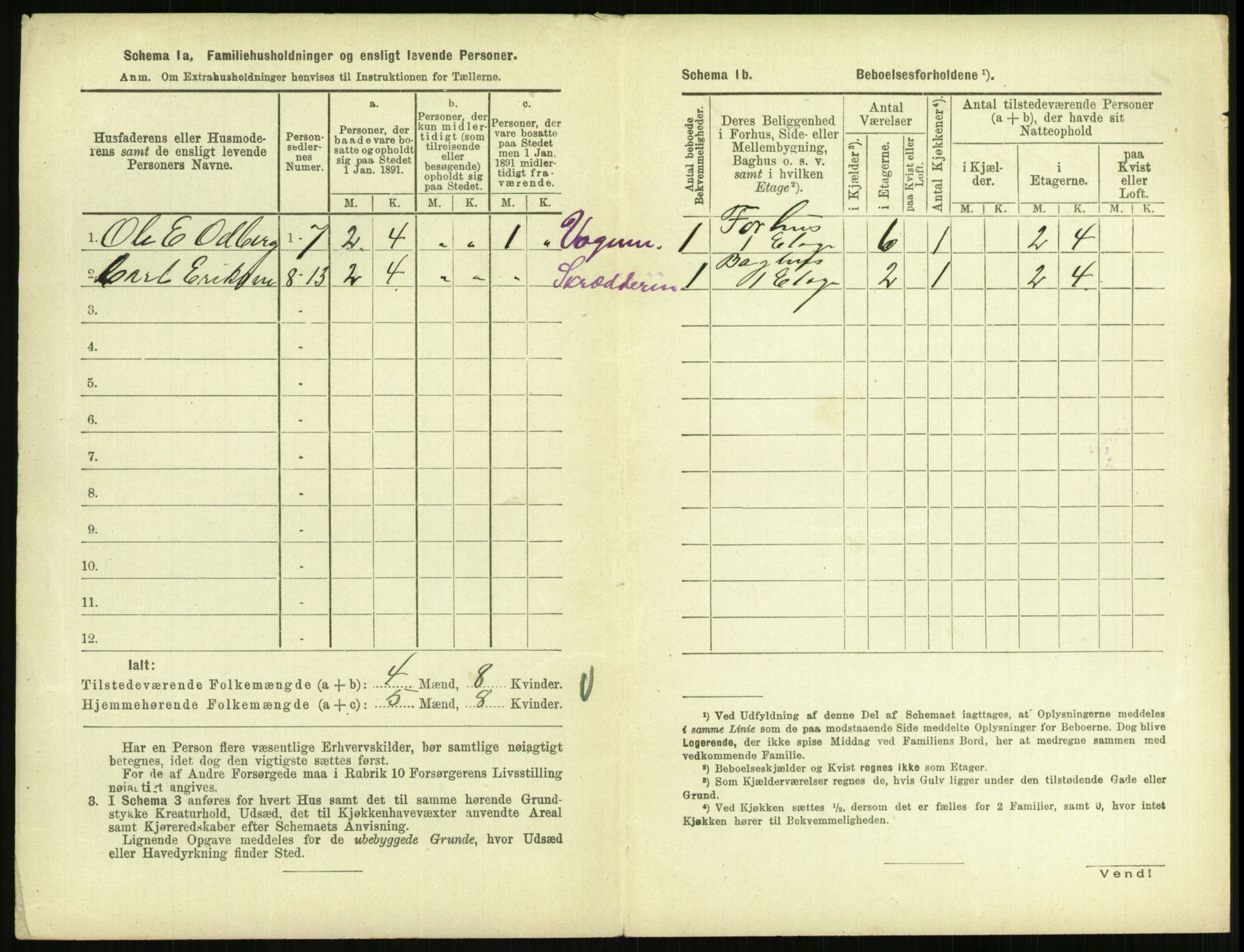 RA, 1891 census for 0707 Larvik, 1891, p. 1510