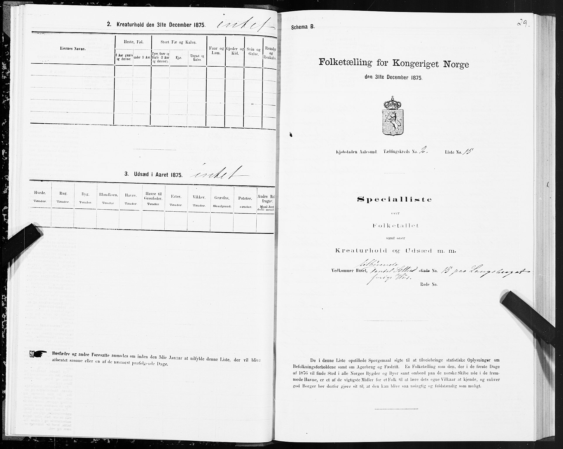 SAT, 1875 census for 1501P Ålesund, 1875, p. 2029