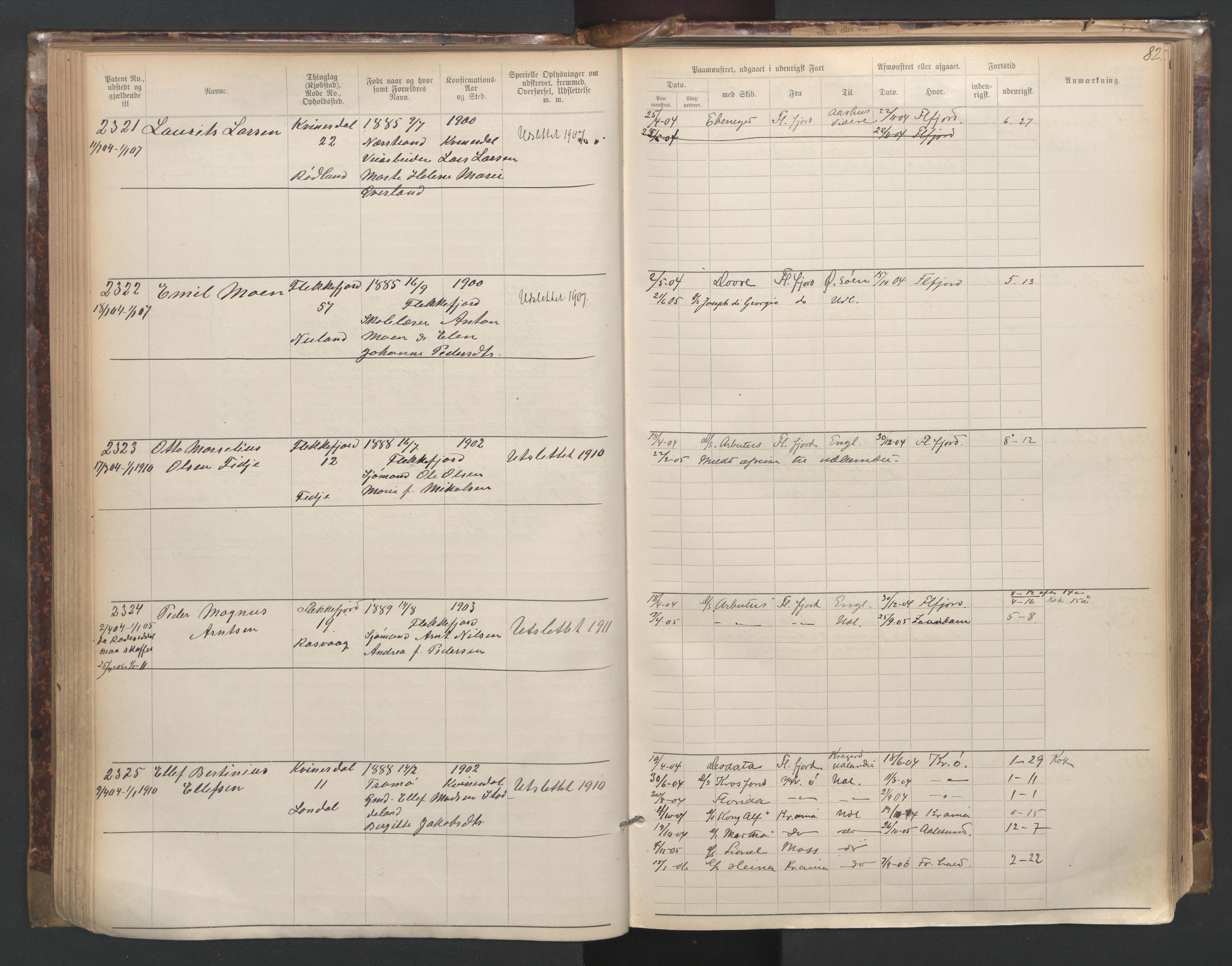 Flekkefjord mønstringskrets, AV/SAK-2031-0018/F/Fa/L0003: Annotasjonsrulle nr 1921-2963 med register, N-3, 1892-1948, p. 113