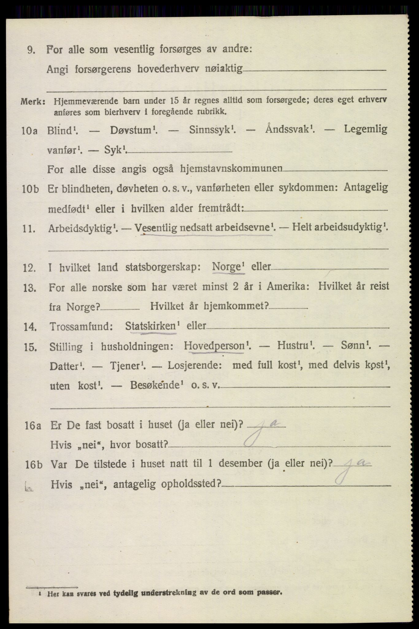 SAH, 1920 census for Stange, 1920, p. 15968