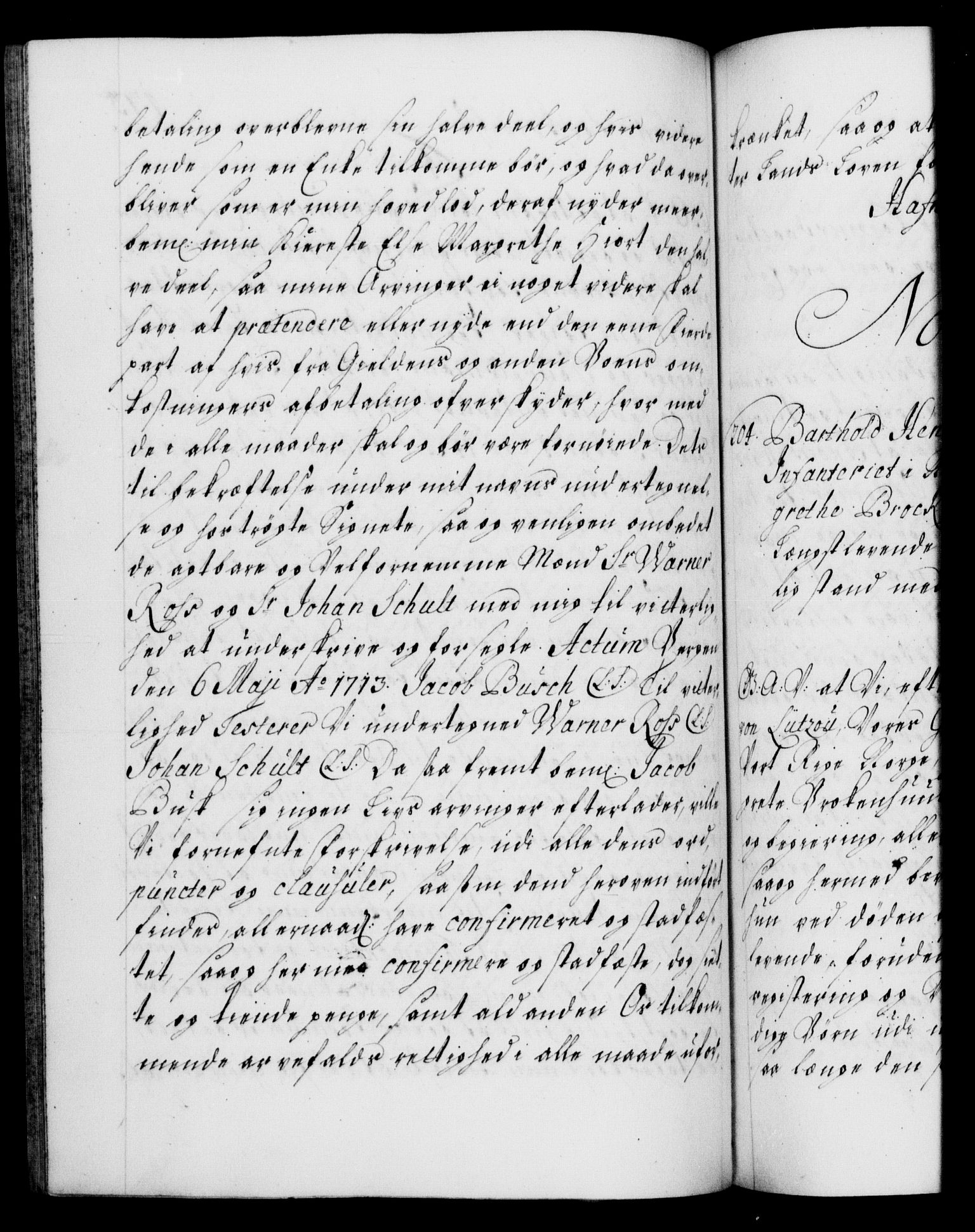 Danske Kanselli 1572-1799, AV/RA-EA-3023/F/Fc/Fca/Fcaa/L0021: Norske registre, 1712-1715, p. 175b