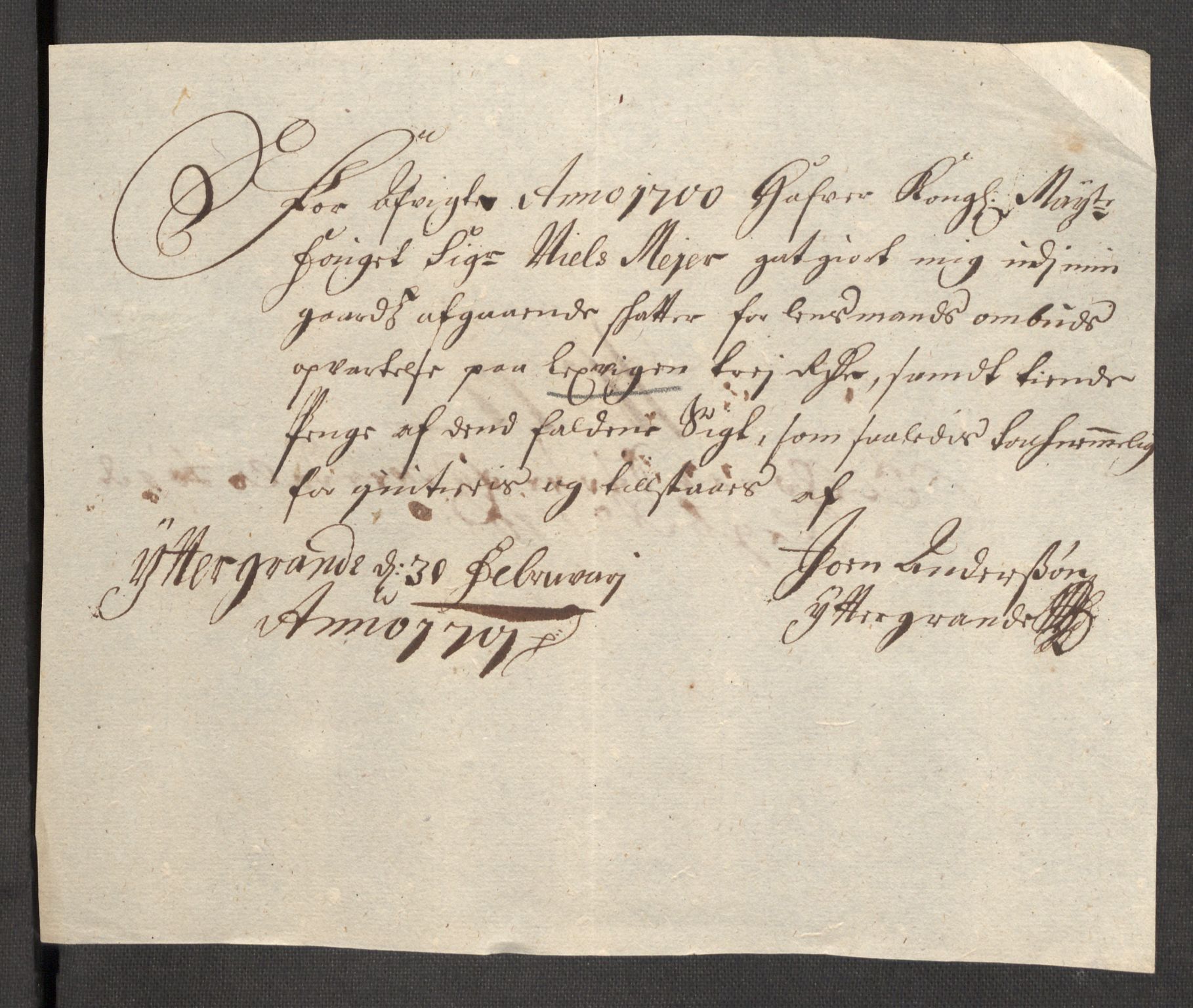 Rentekammeret inntil 1814, Reviderte regnskaper, Fogderegnskap, RA/EA-4092/R62/L4192: Fogderegnskap Stjørdal og Verdal, 1700, p. 246