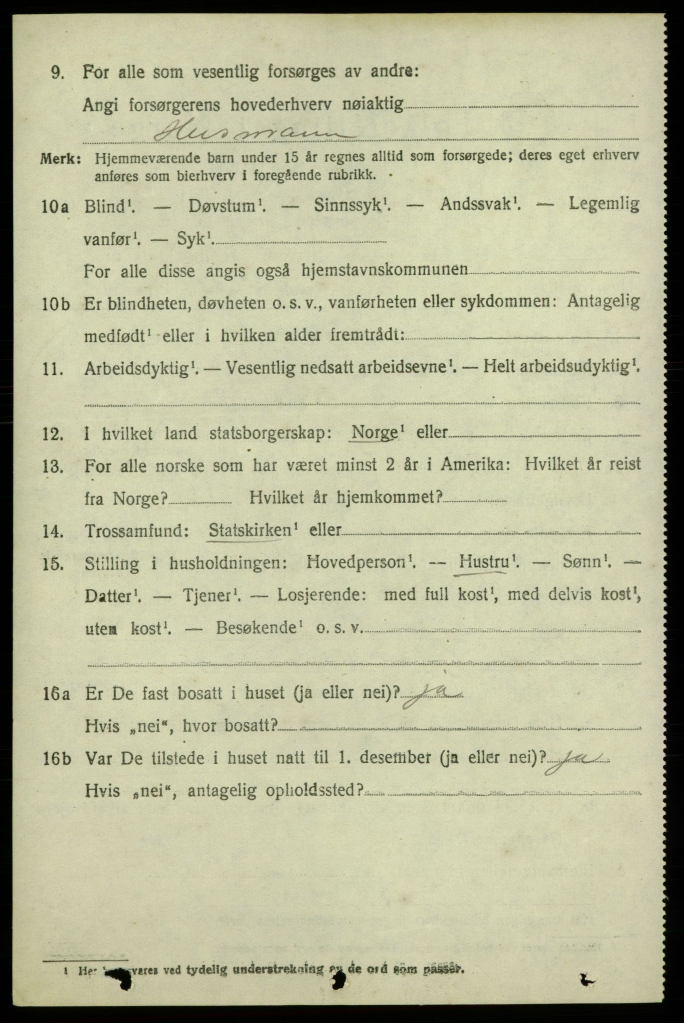 SAB, 1920 census for Kvinnherad, 1920, p. 7145