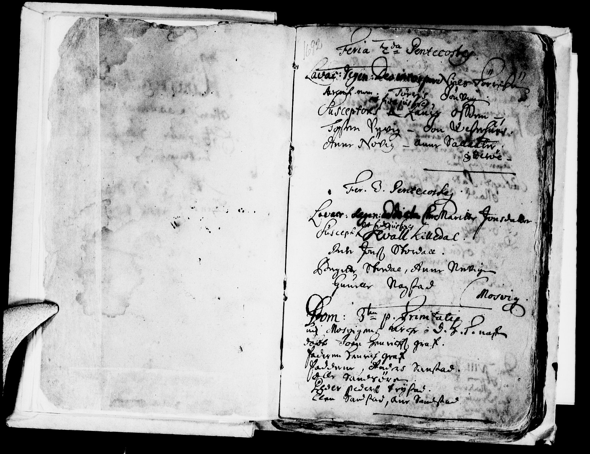 Ministerialprotokoller, klokkerbøker og fødselsregistre - Nord-Trøndelag, SAT/A-1458/722/L0214: Parish register (official) no. 722A01, 1692-1718, p. 2