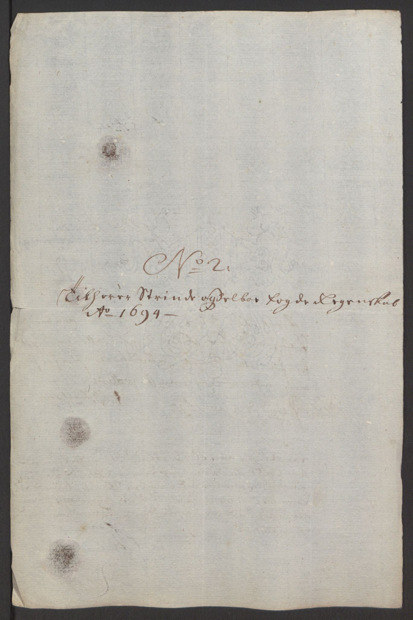 Rentekammeret inntil 1814, Reviderte regnskaper, Fogderegnskap, AV/RA-EA-4092/R61/L4104: Fogderegnskap Strinda og Selbu, 1693-1694, p. 287