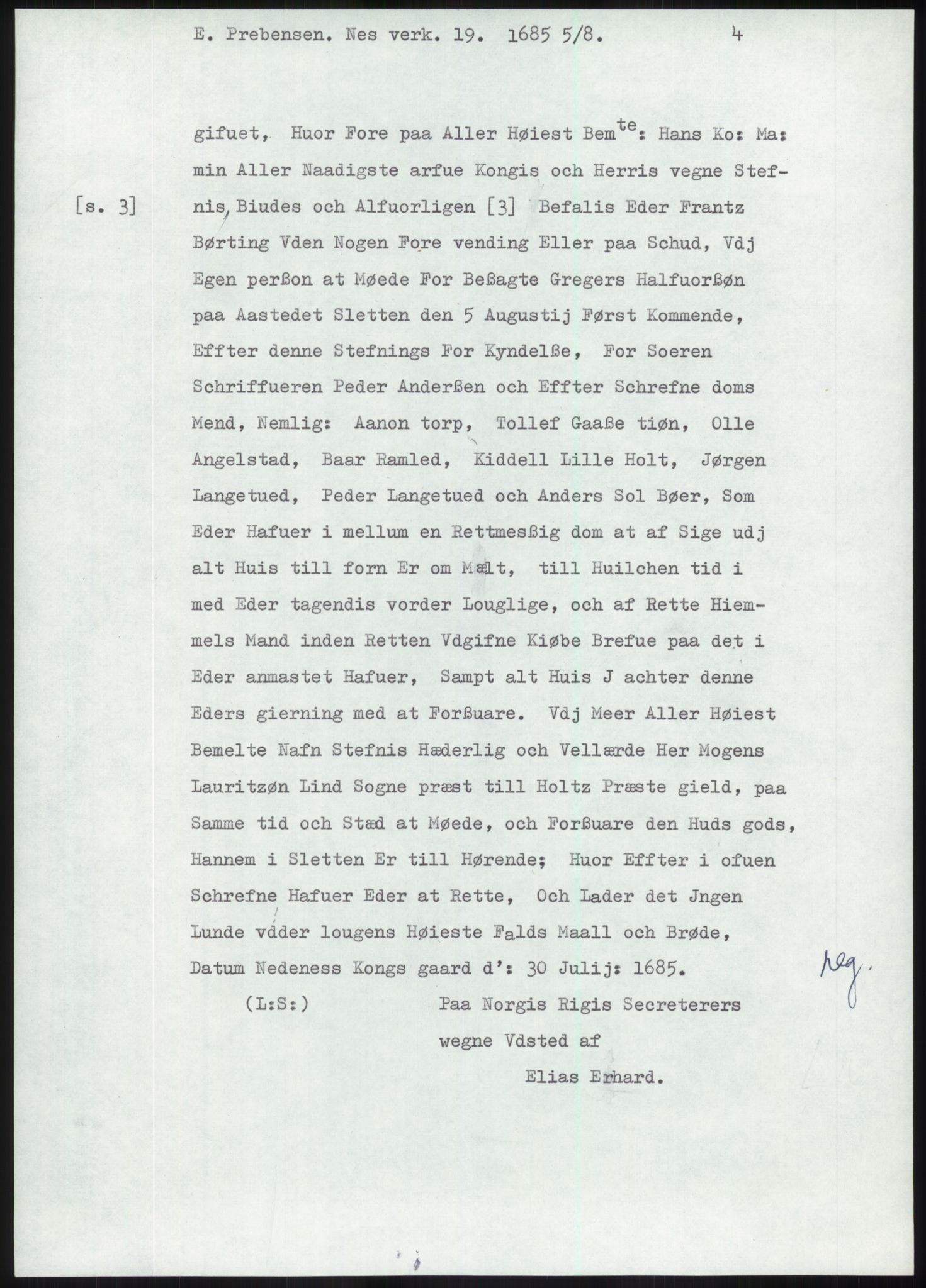 Samlinger til kildeutgivelse, Diplomavskriftsamlingen, AV/RA-EA-4053/H/Ha, p. 129