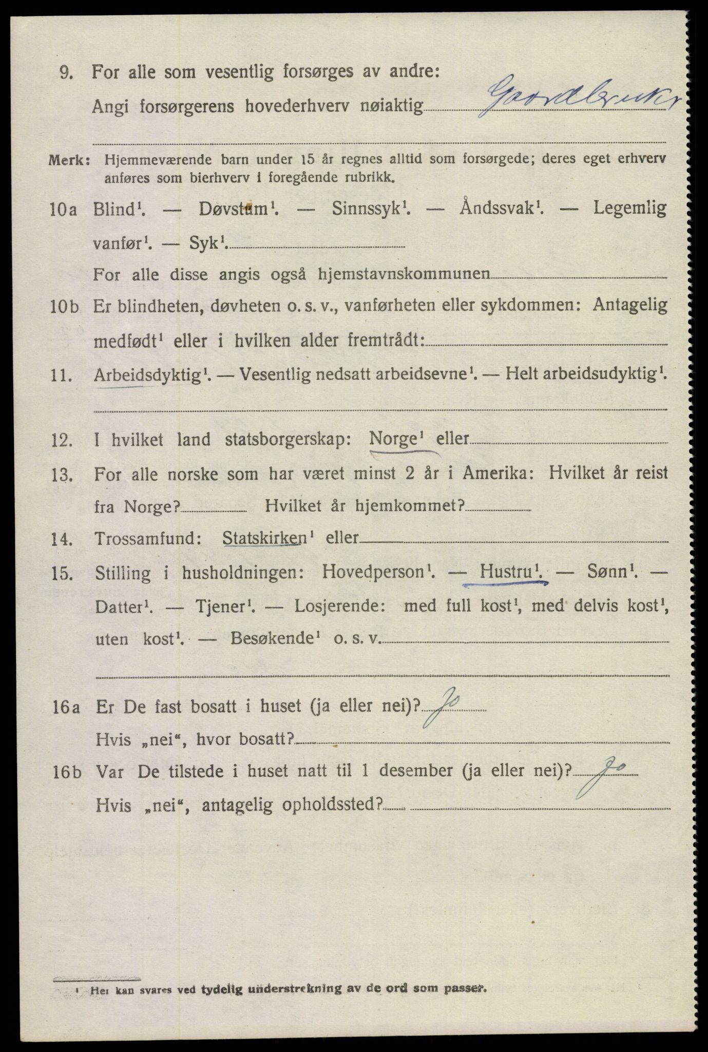 SAKO, 1920 census for Gjerpen, 1920, p. 11491