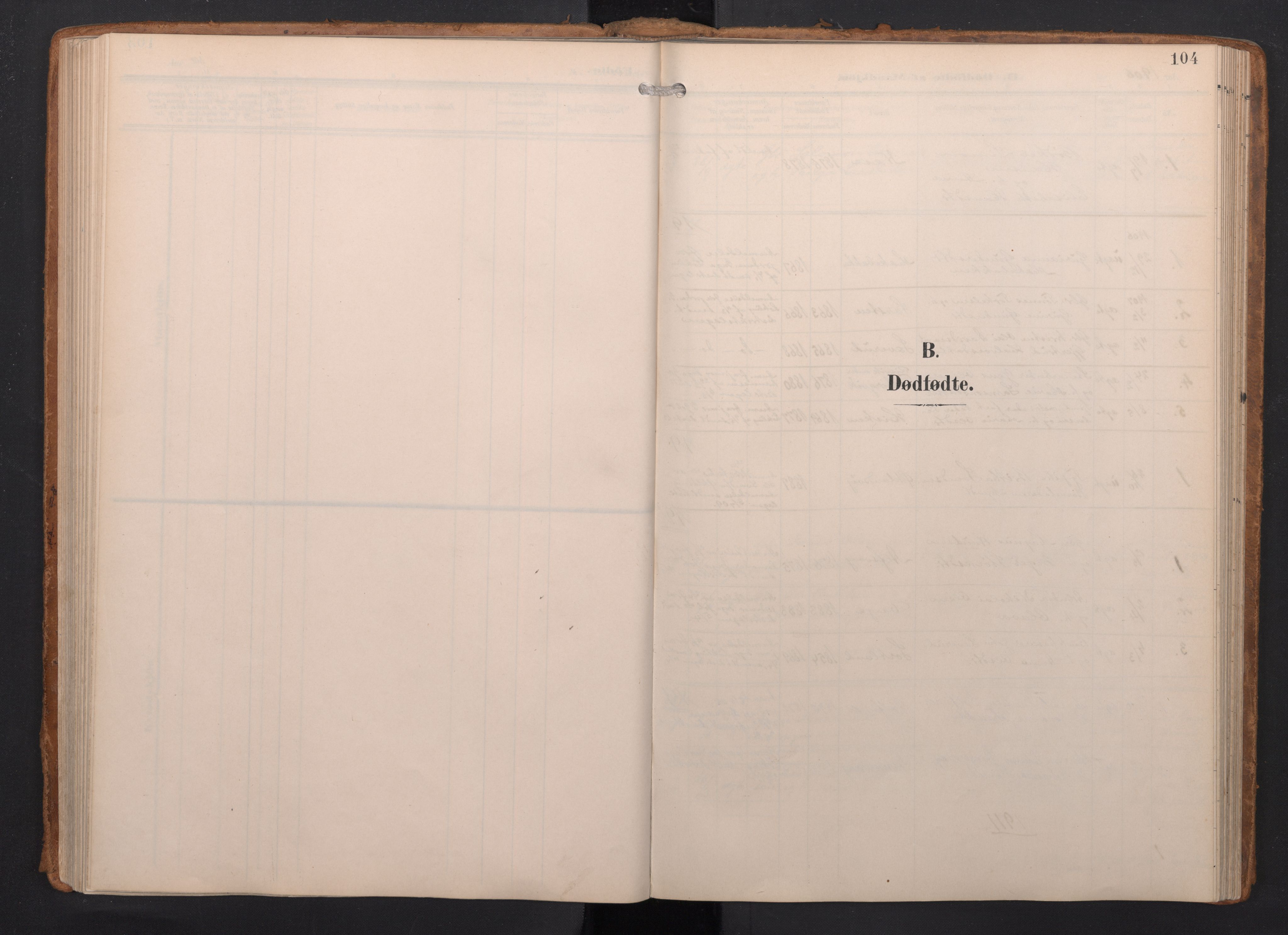 Finnås sokneprestembete, SAB/A-99925/H/Ha/Haa/Haac/L0003: Parish register (official) no. C 3, 1905-1917, p. 104