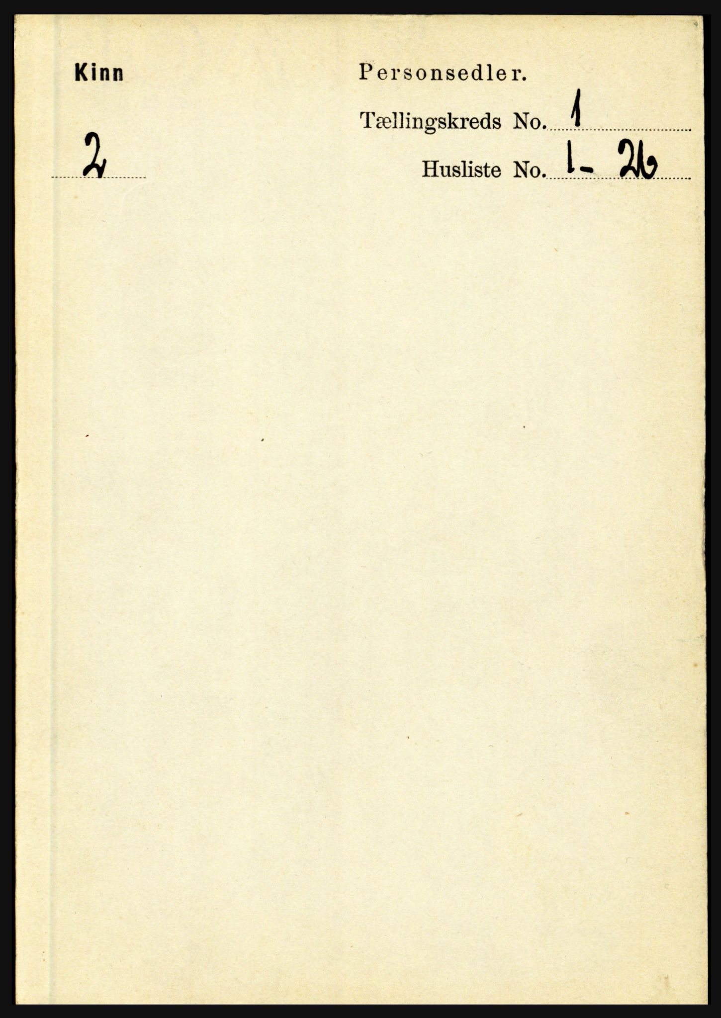 RA, 1891 census for 1437 Kinn, 1891, p. 103