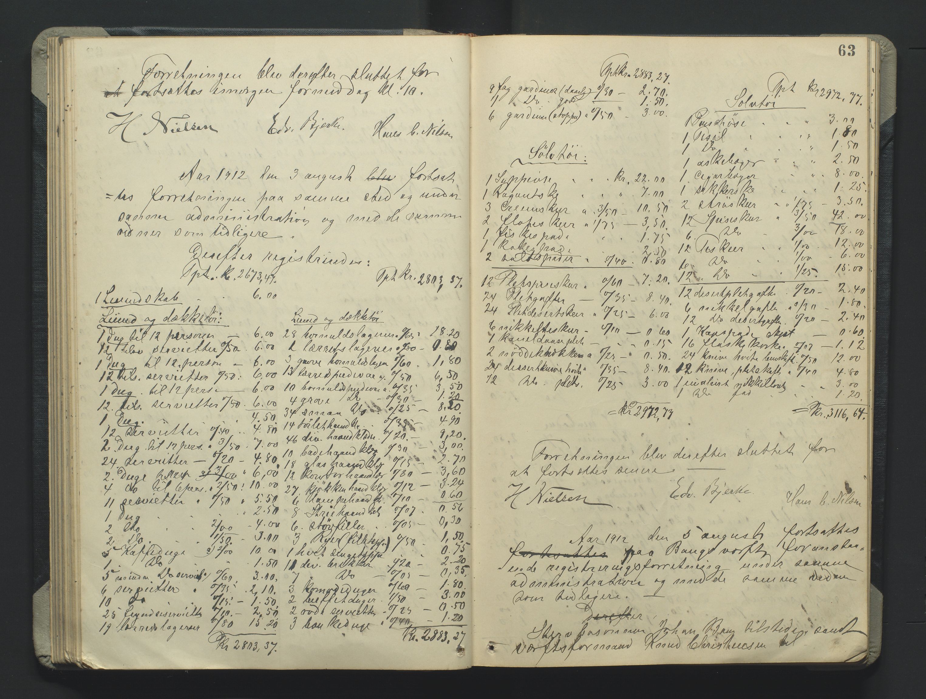 Grimstad byfogd, AV/SAK-1222-0003/H/Hc/L0009: Skifteprotokoll nr. 9, 1908-1918, p. 63