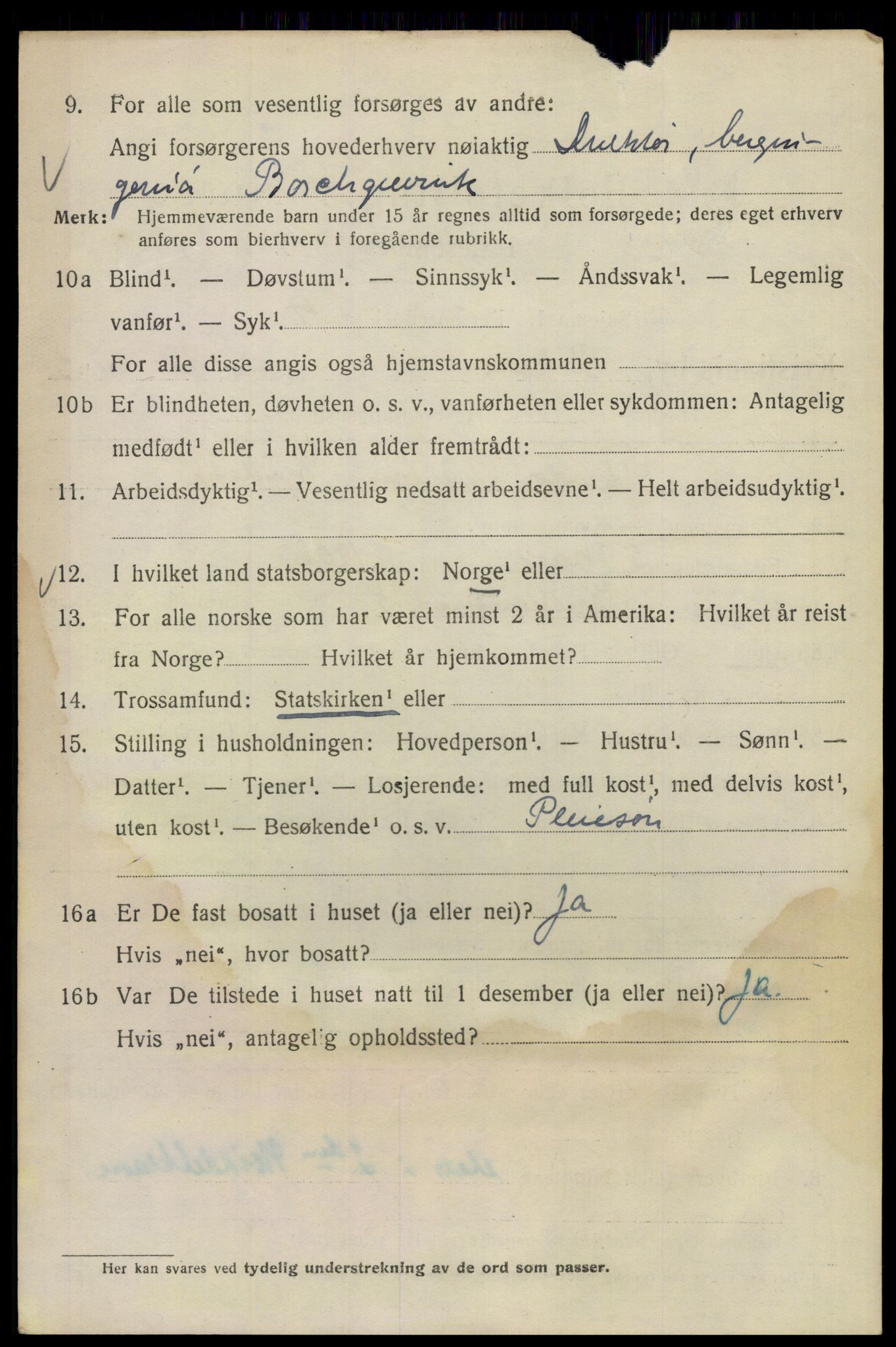 SAO, 1920 census for Kristiania, 1920, p. 439176