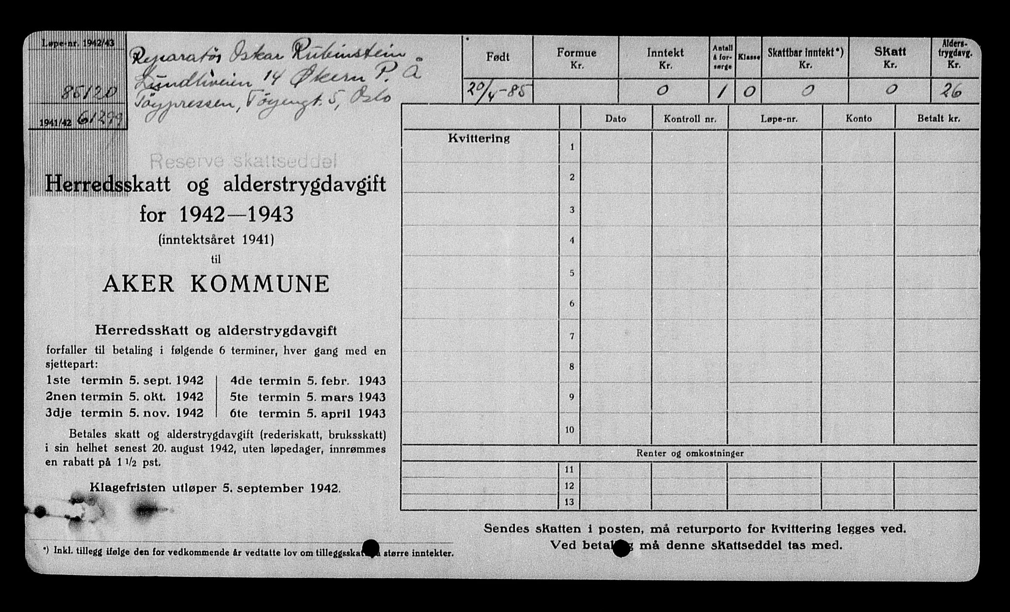 Justisdepartementet, Tilbakeføringskontoret for inndratte formuer, AV/RA-S-1564/H/Hc/Hcc/L0975: --, 1945-1947, p. 327