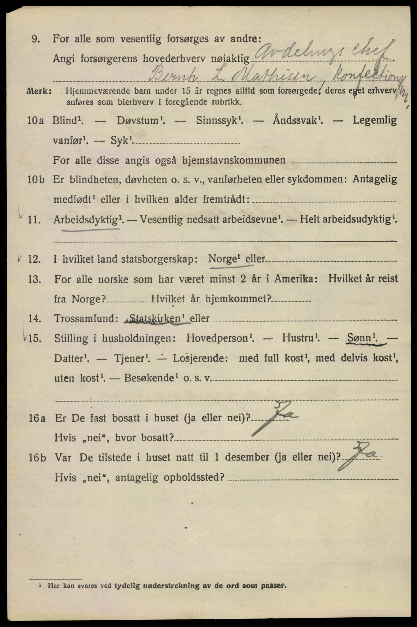 SAO, 1920 census for Kristiania, 1920, p. 252464