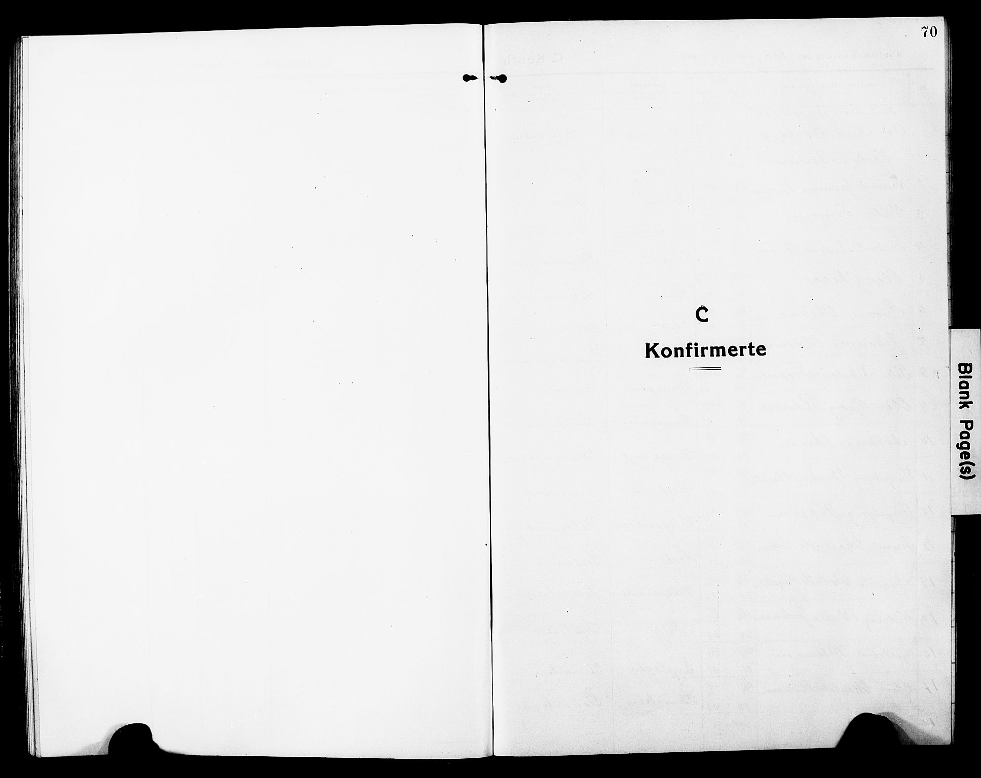 Ministerialprotokoller, klokkerbøker og fødselsregistre - Nord-Trøndelag, SAT/A-1458/740/L0382: Parish register (copy) no. 740C03, 1915-1927, p. 70