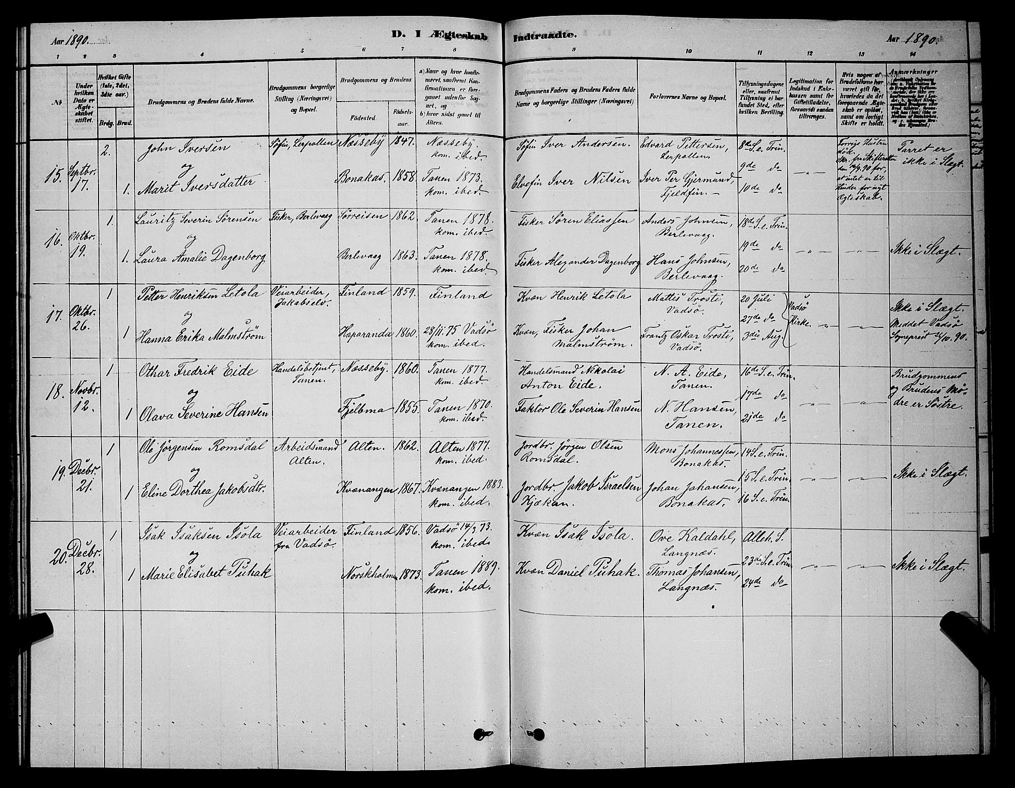 Tana sokneprestkontor, AV/SATØ-S-1334/H/Hb/L0003klokker: Parish register (copy) no. 3, 1878-1890