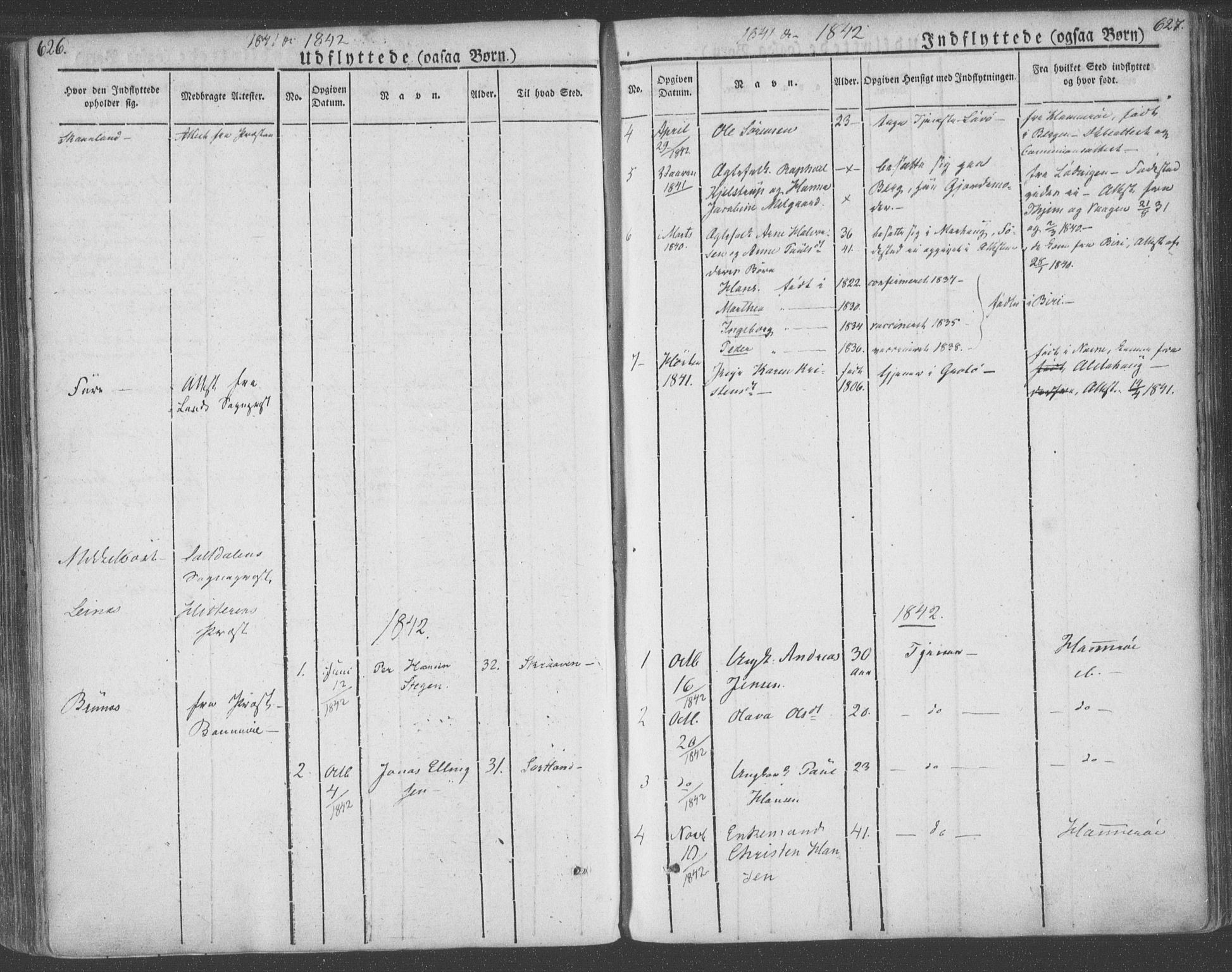 Ministerialprotokoller, klokkerbøker og fødselsregistre - Nordland, AV/SAT-A-1459/855/L0799: Parish register (official) no. 855A07, 1834-1852, p. 626-627