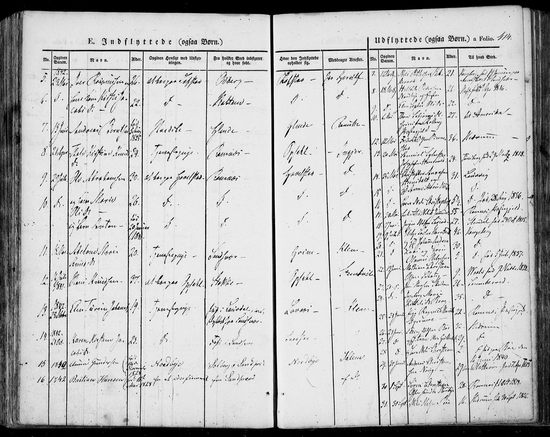 Lardal kirkebøker, AV/SAKO-A-350/F/Fa/L0006: Parish register (official) no. I 6, 1835-1860, p. 414