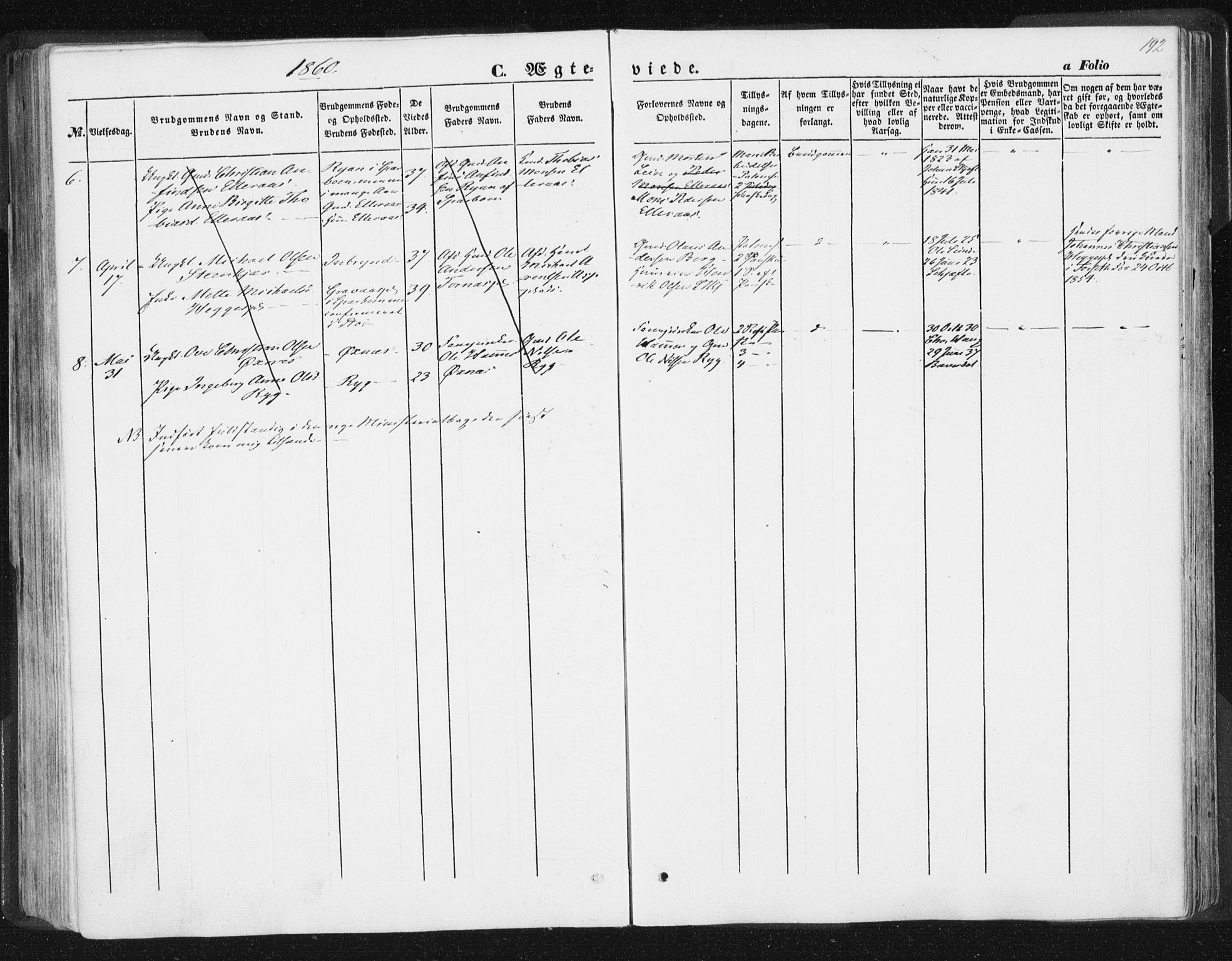 Ministerialprotokoller, klokkerbøker og fødselsregistre - Nord-Trøndelag, AV/SAT-A-1458/746/L0446: Parish register (official) no. 746A05, 1846-1859, p. 192