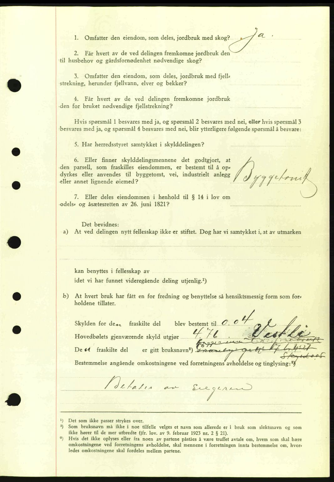 Moss sorenskriveri, SAO/A-10168: Mortgage book no. A9, 1941-1942, Diary no: : 984/1942