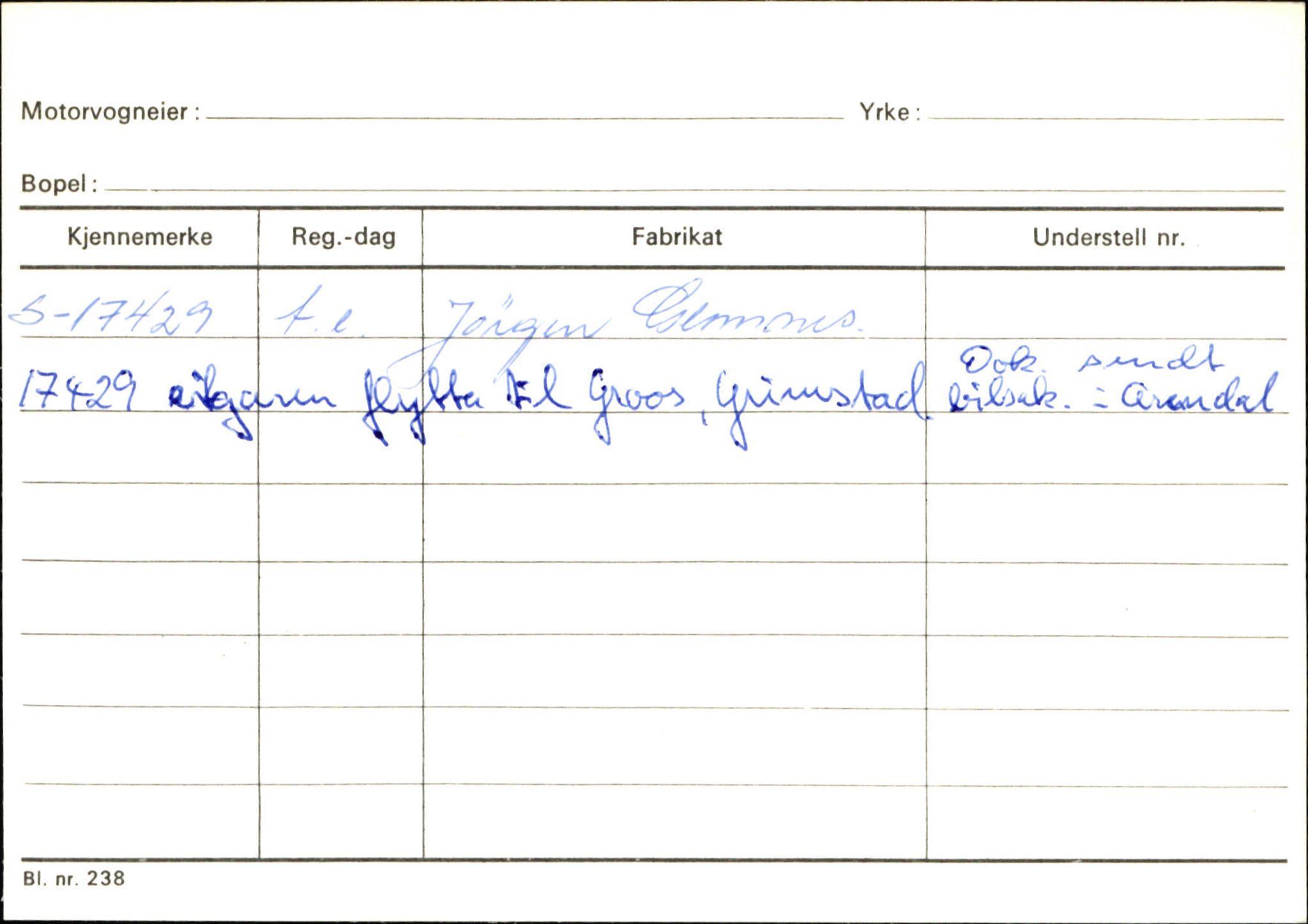 Statens vegvesen, Sogn og Fjordane vegkontor, SAB/A-5301/4/F/L0131: Eigarregister Høyanger P-Å. Stryn S-Å, 1945-1975, p. 474