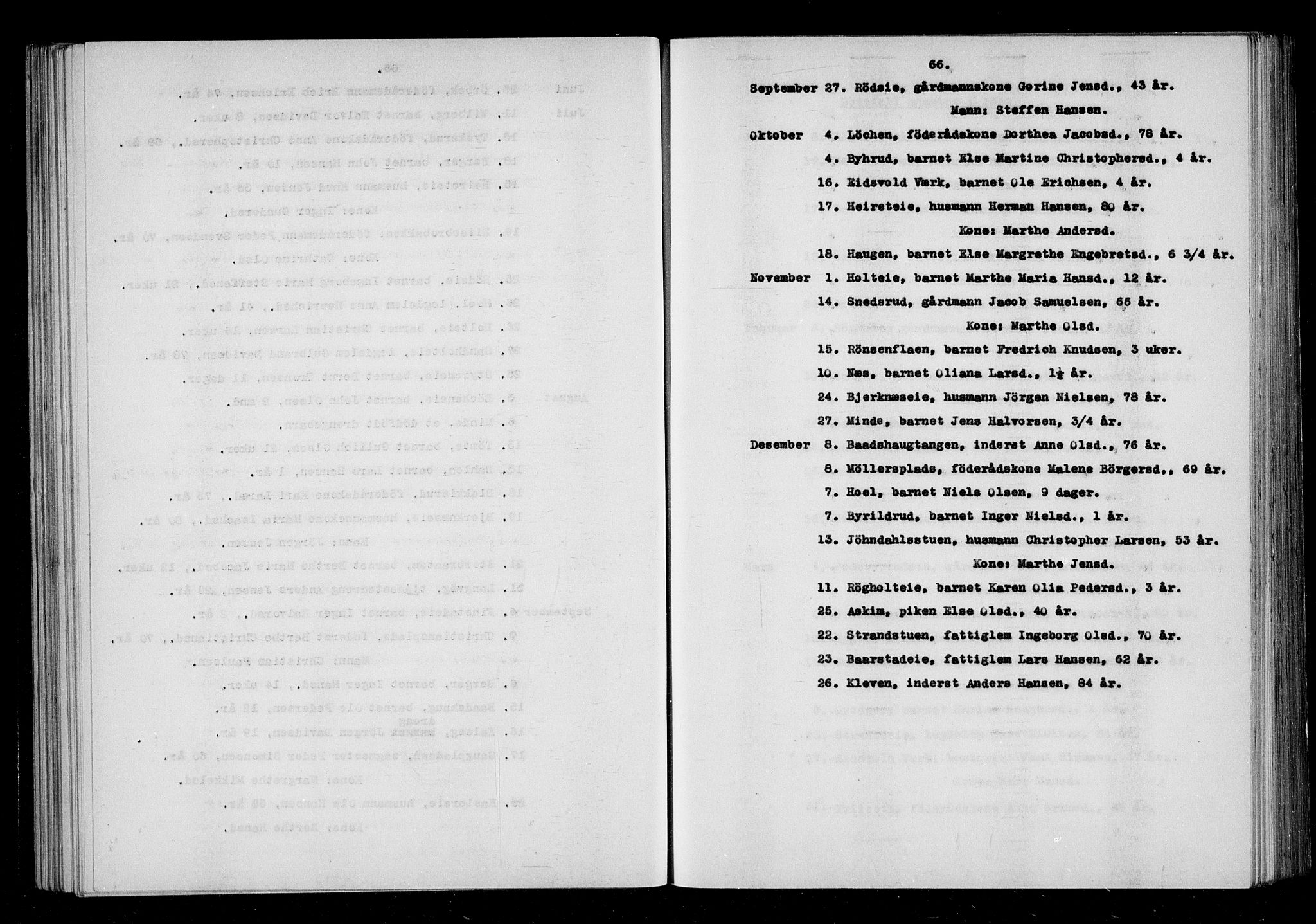 Eidsvoll tingrett, AV/SAO-A-10371/H/Ha/Haa/L0001: Dødsmeldingsprotokoll - Eidsvoll lensmannsdistrikt, 1815-1865, p. 66