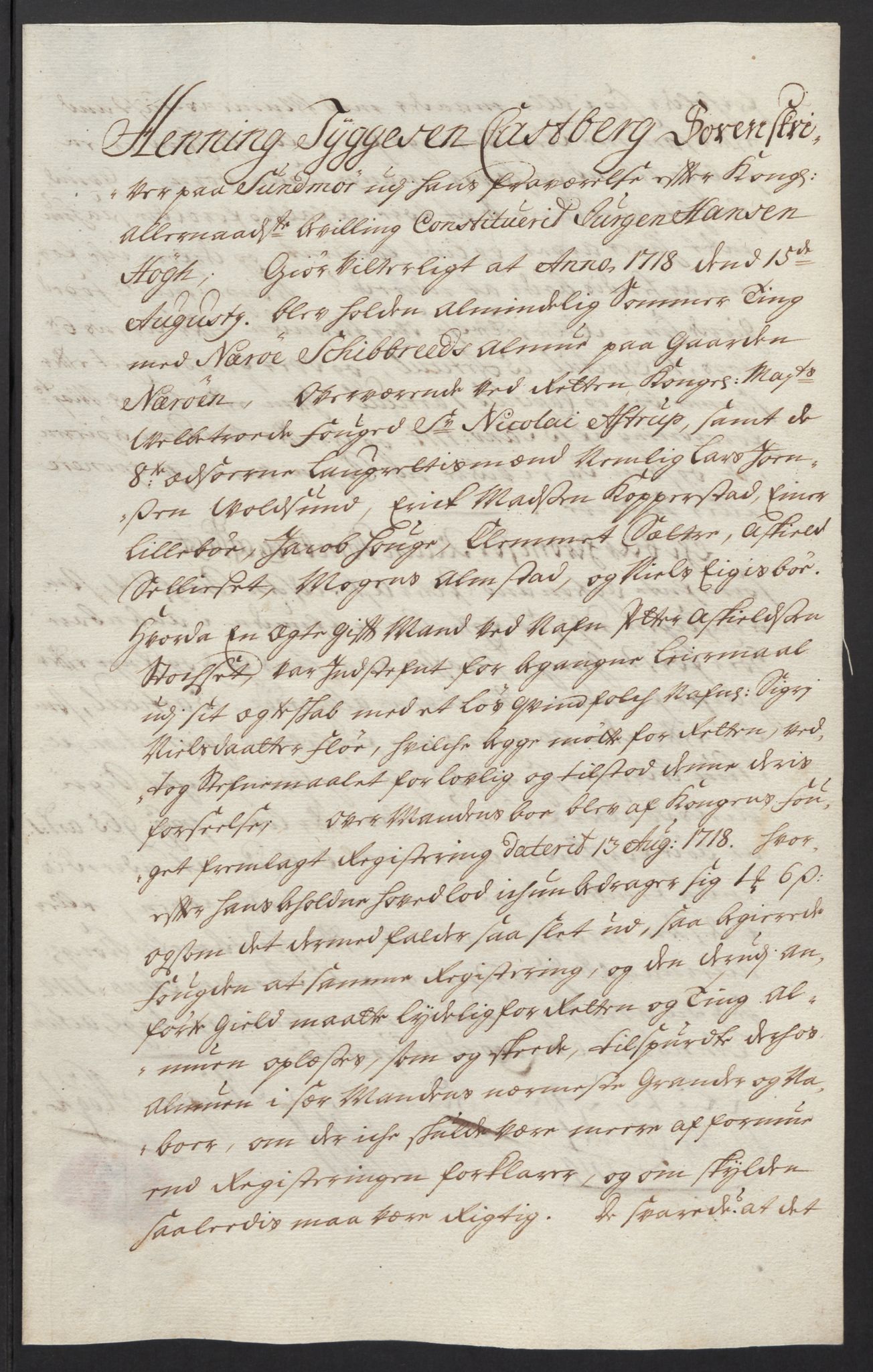 Rentekammeret inntil 1814, Reviderte regnskaper, Fogderegnskap, RA/EA-4092/R54/L3570: Fogderegnskap Sunnmøre, 1718, p. 128