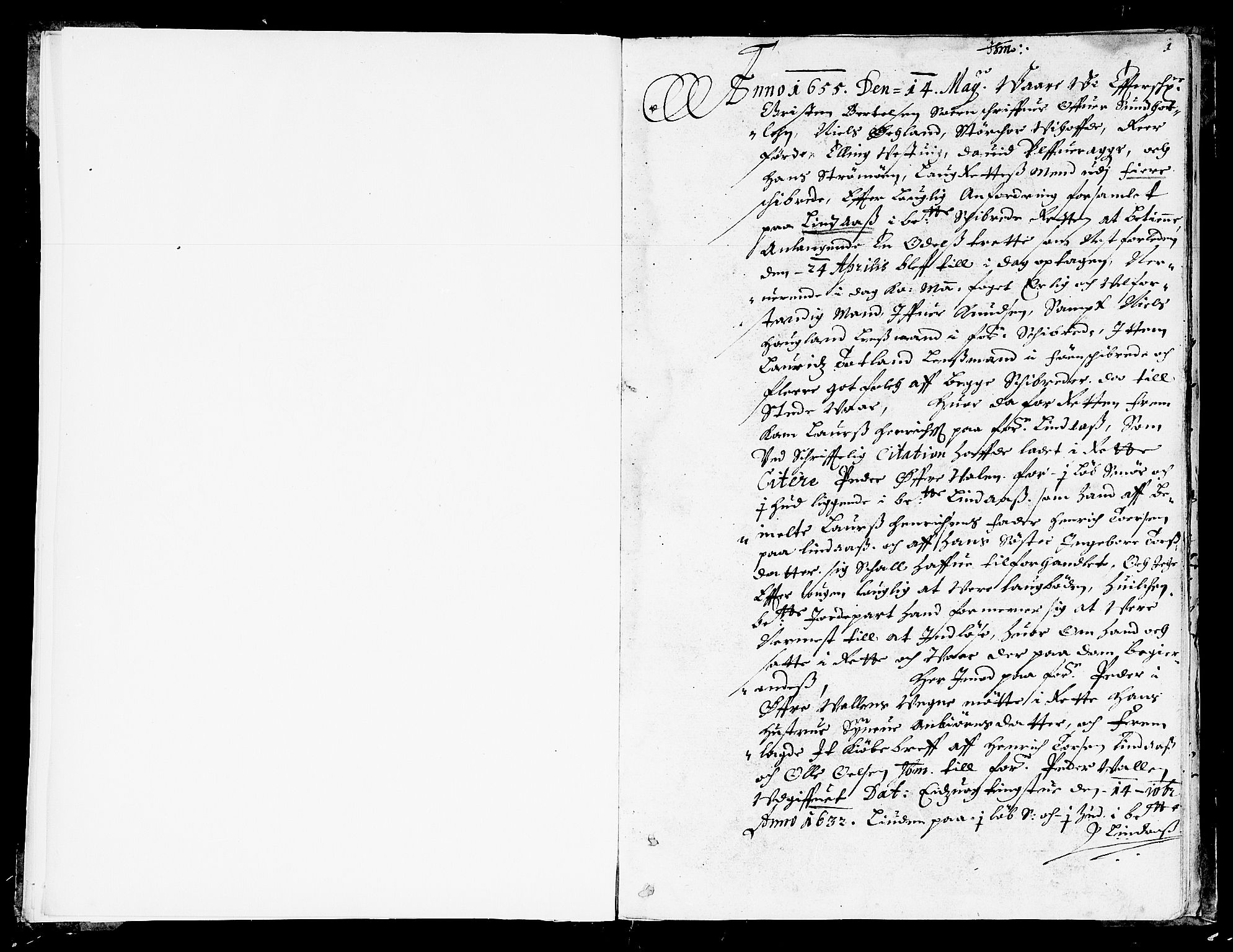 Sunnhordland sorenskrivar, SAB/A-2401/1/F/Faa/L0005: Tingbøker, 1655-1656, p. 0b-1a