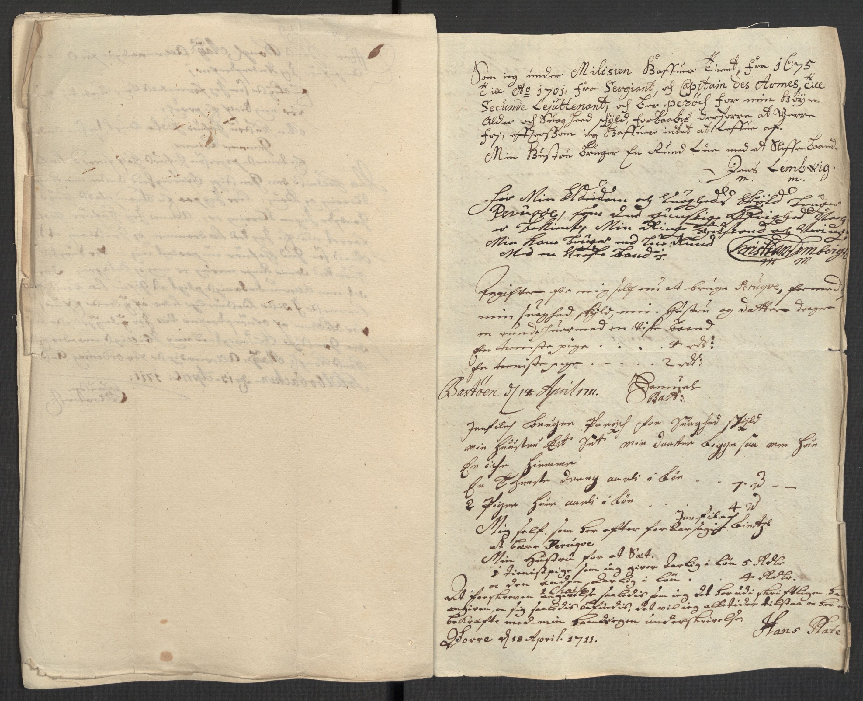 Rentekammeret inntil 1814, Reviderte regnskaper, Fogderegnskap, RA/EA-4092/R32/L1876: Fogderegnskap Jarlsberg grevskap, 1711, p. 143