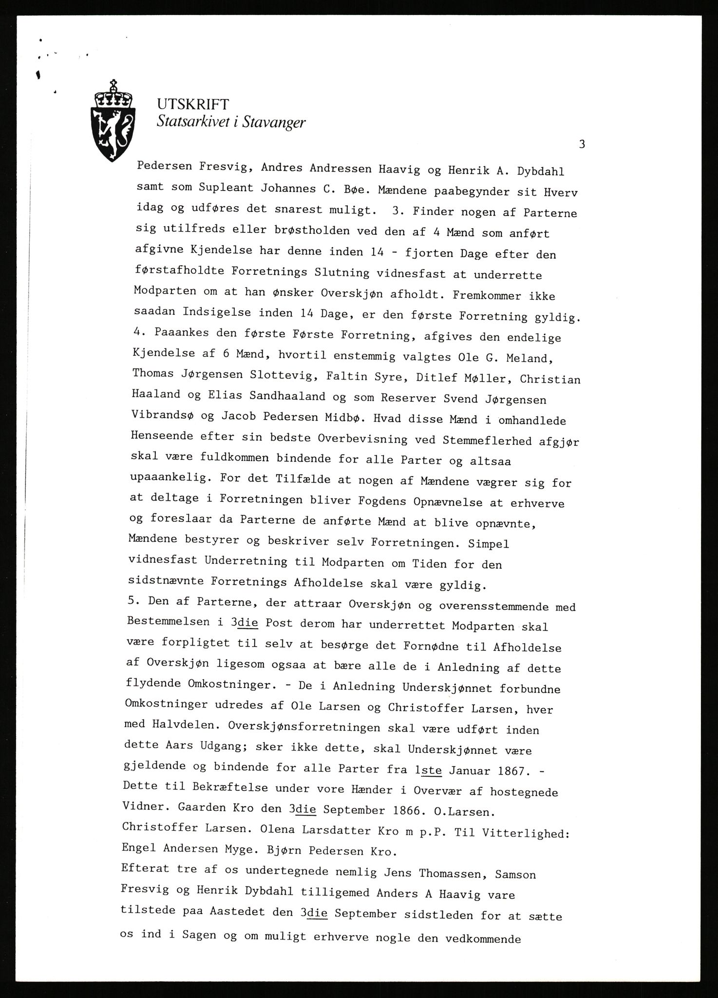 Statsarkivet i Stavanger, AV/SAST-A-101971/03/Y/Yj/L0049: Avskrifter sortert etter gårdsnavn: Kro - Kvamme, 1750-1930, p. 22