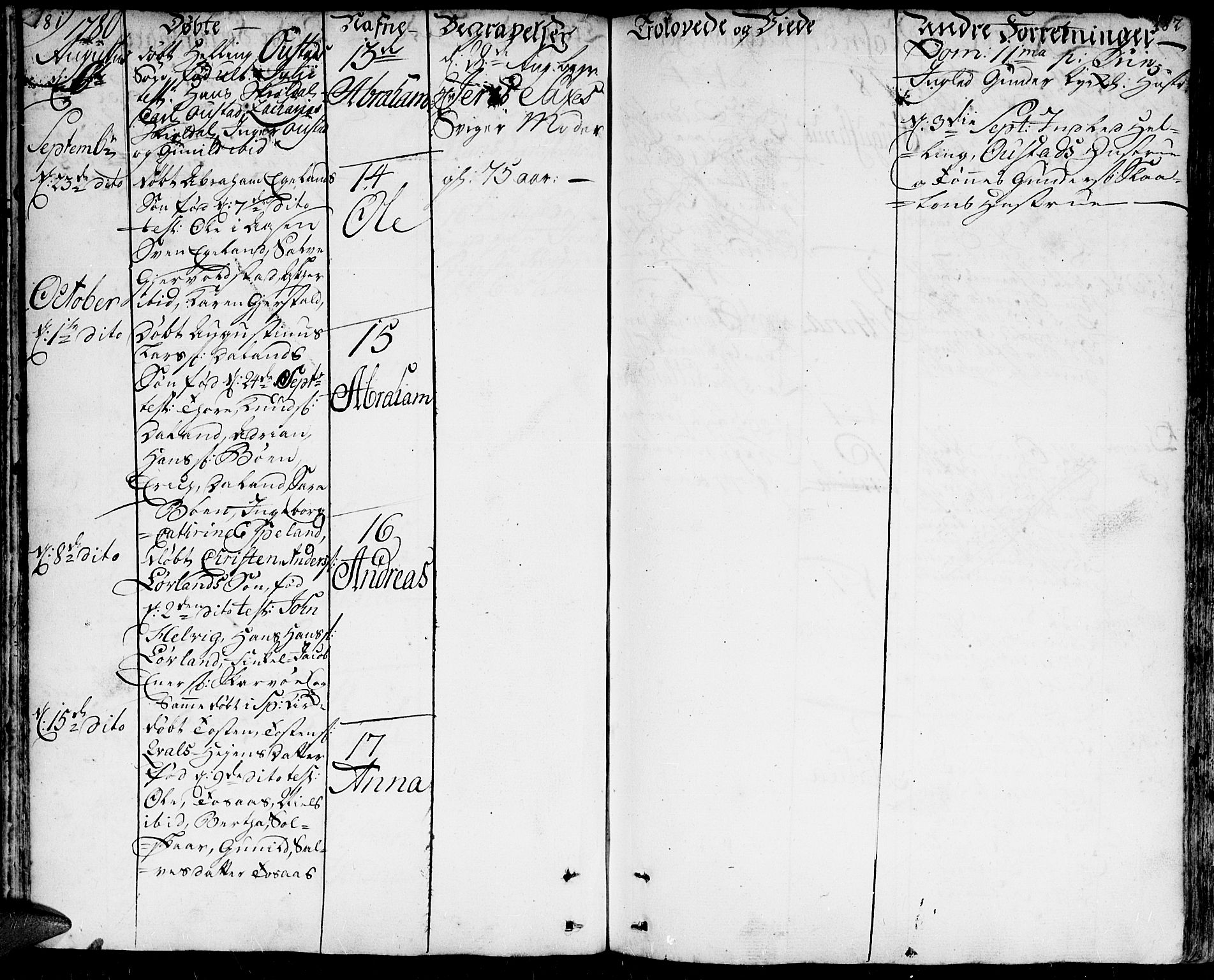 Herad sokneprestkontor, AV/SAK-1111-0018/F/Fa/Faa/L0001: Parish register (official) no. A 1 /1, 1768-1799, p. 281-282