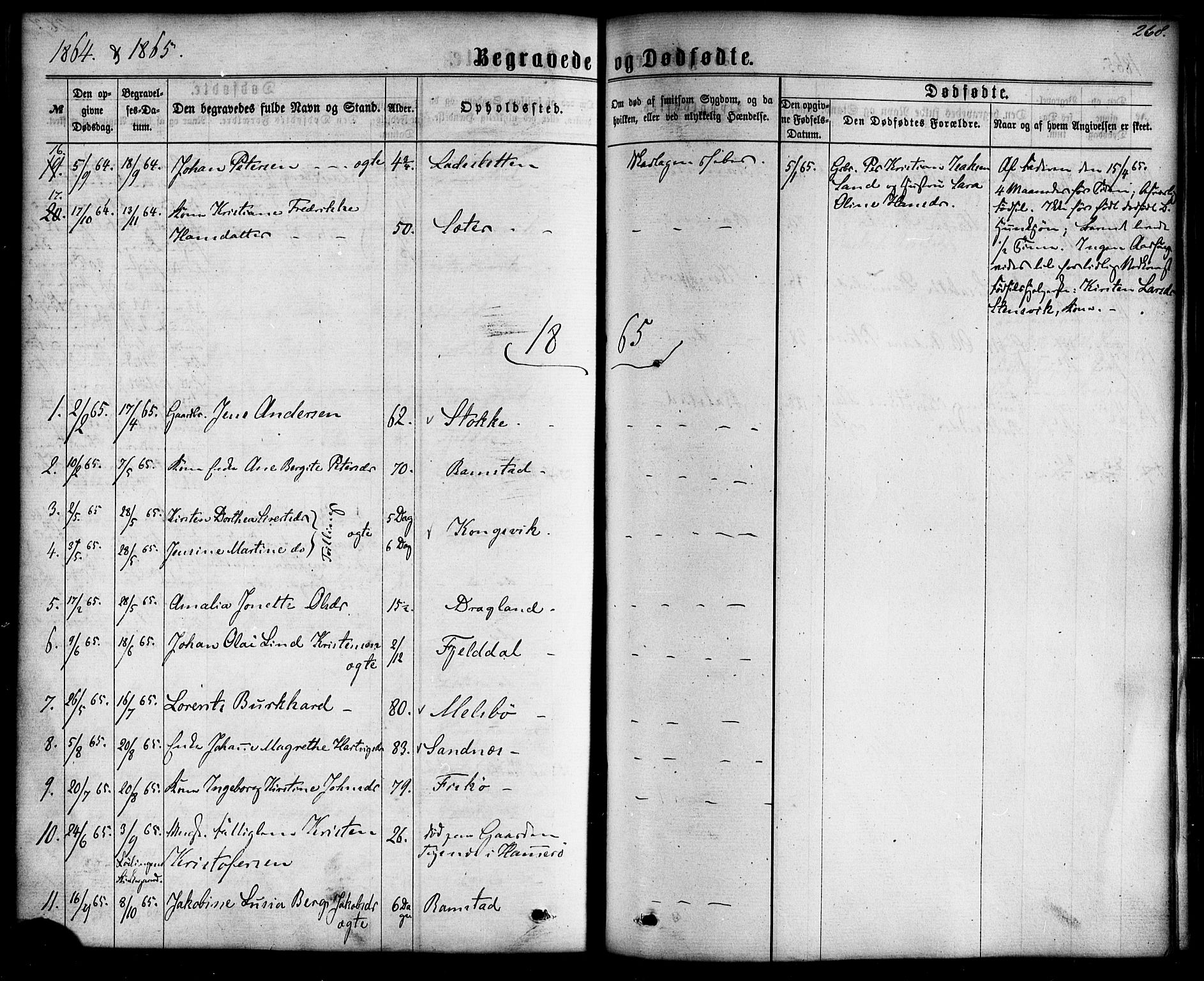 Ministerialprotokoller, klokkerbøker og fødselsregistre - Nordland, AV/SAT-A-1459/865/L0923: Parish register (official) no. 865A01, 1864-1884, p. 268