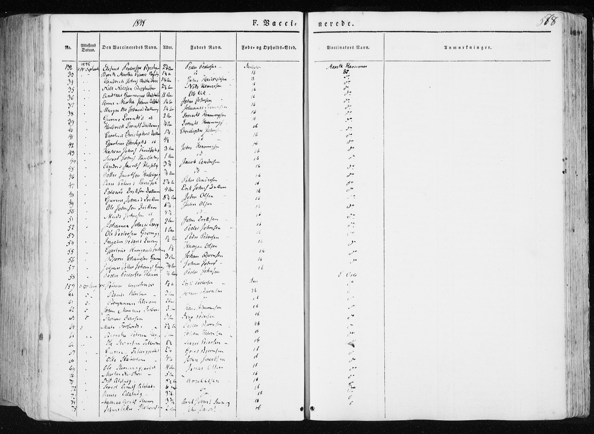 Ministerialprotokoller, klokkerbøker og fødselsregistre - Nord-Trøndelag, AV/SAT-A-1458/709/L0074: Parish register (official) no. 709A14, 1845-1858, p. 578