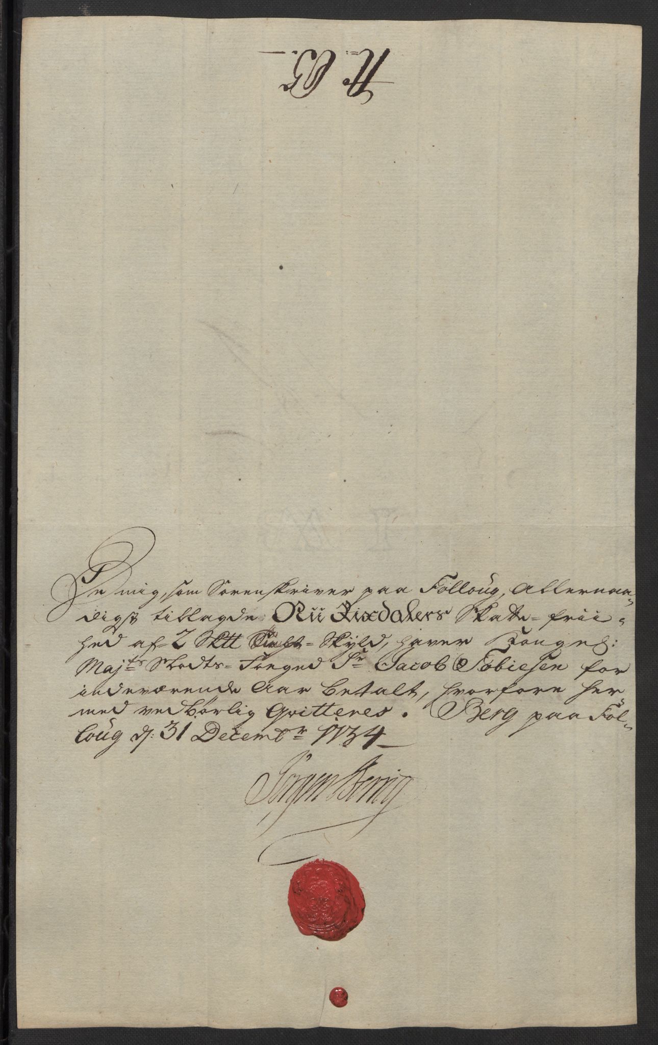 Rentekammeret inntil 1814, Reviderte regnskaper, Fogderegnskap, AV/RA-EA-4092/R10/L0473: Fogderegnskap Aker og Follo, 1734, p. 210