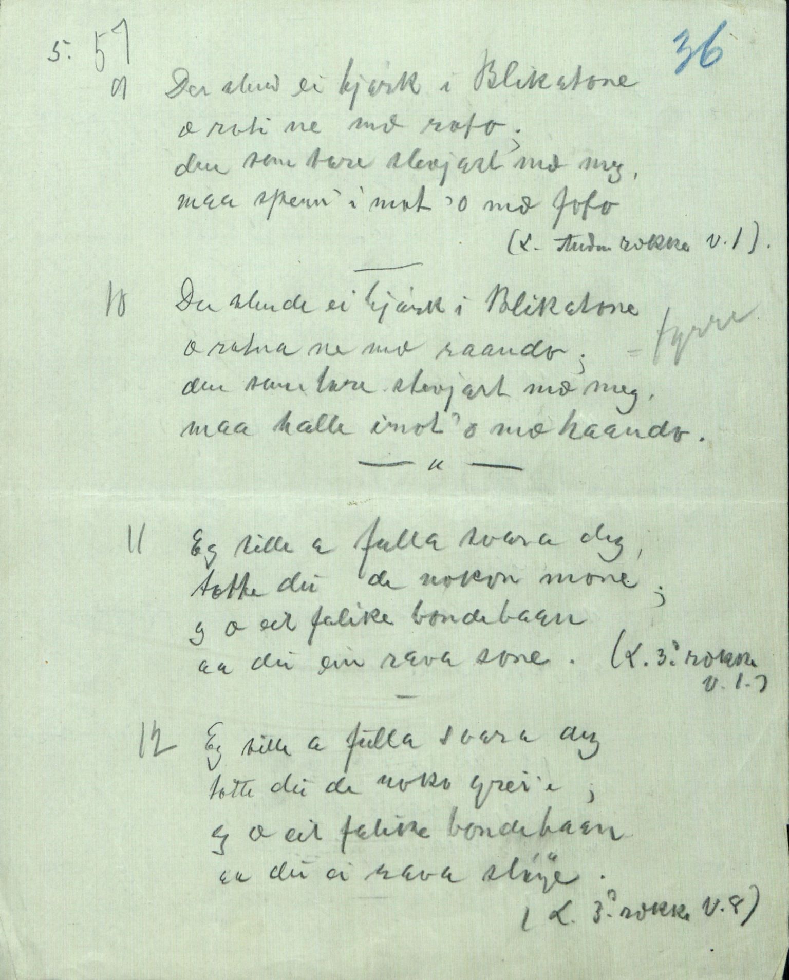 Rikard Berge, TEMU/TGM-A-1003/F/L0005/0002: 160-200 / 161 Oppskrifter av Rikard Berge, Aanund Olsnes m.fl. , 1905-1929, p. 36