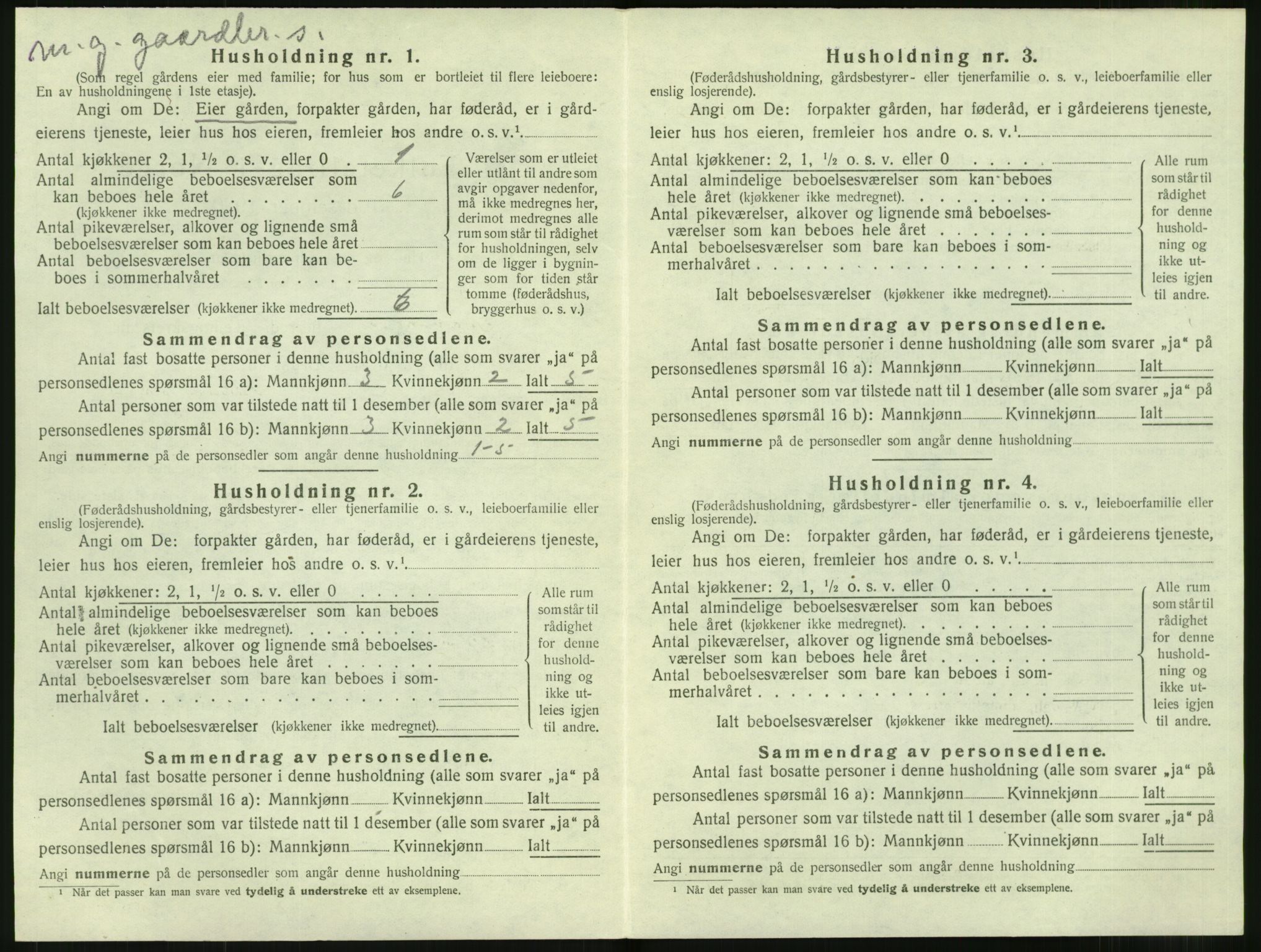 SAT, 1920 census for Stordal, 1920, p. 169