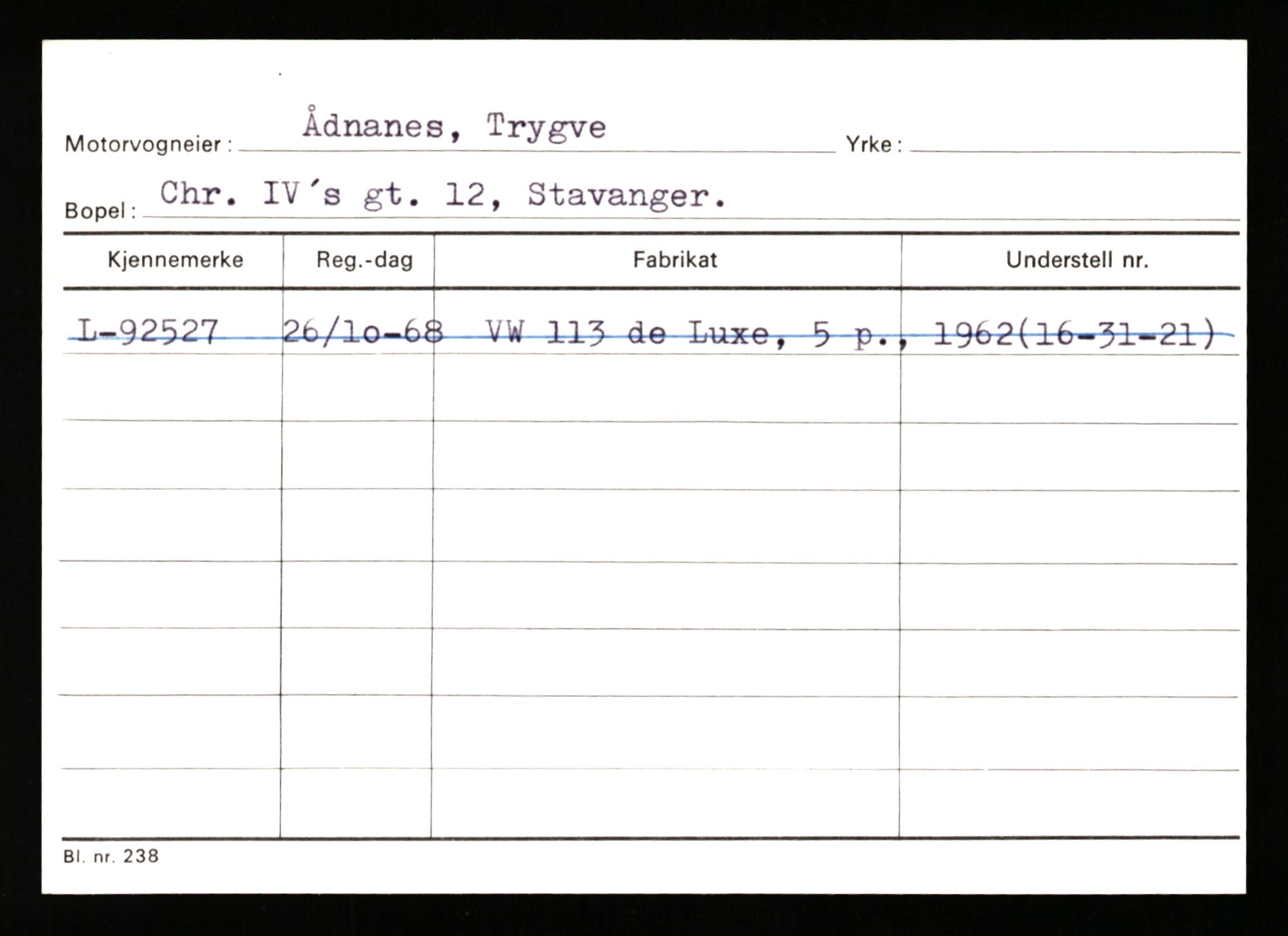 Stavanger trafikkstasjon, AV/SAST-A-101942/0/H/L0044: Øksna - Åmo, 1930-1971, p. 2162