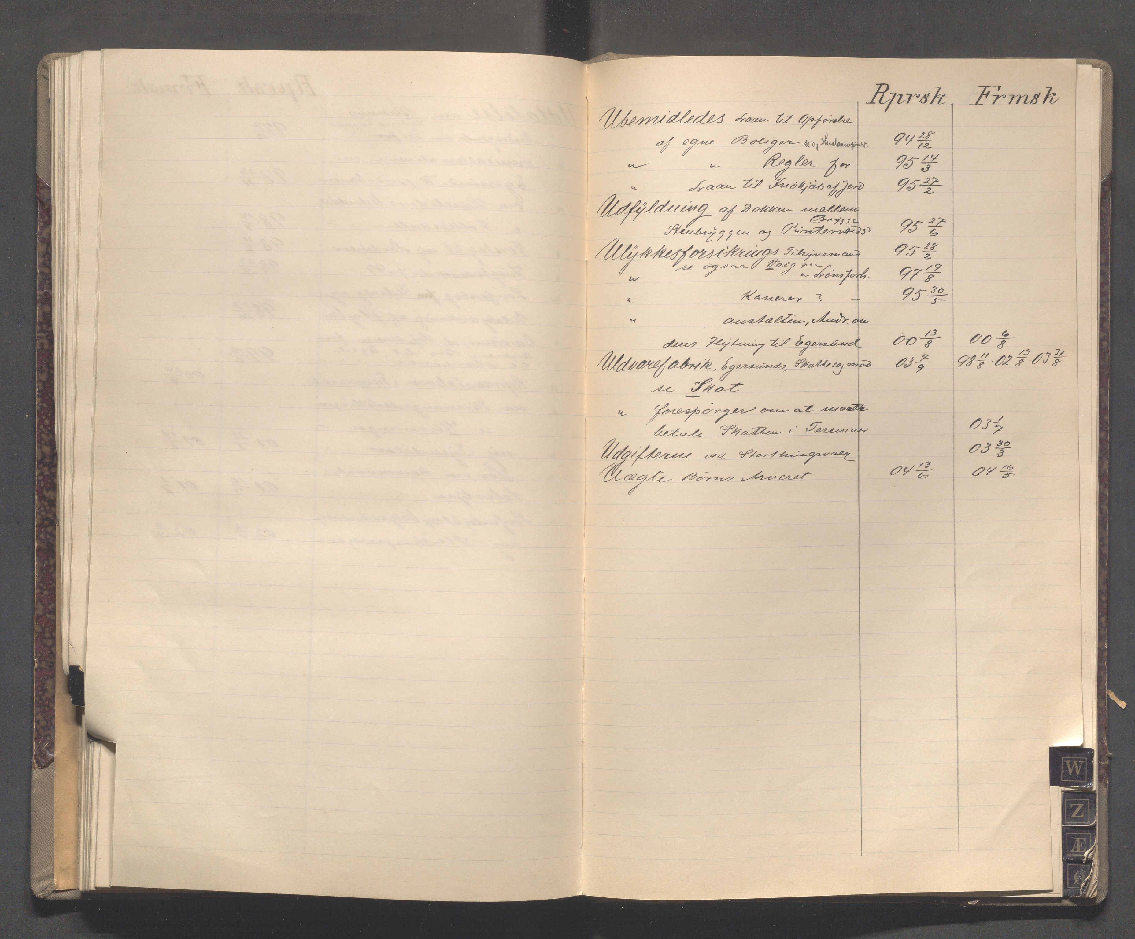 Egersund kommune (Ladested) - Formannskapet, IKAR/K-100502/C/Cb/L0001: Saksregister, 1880-1903, p. 113