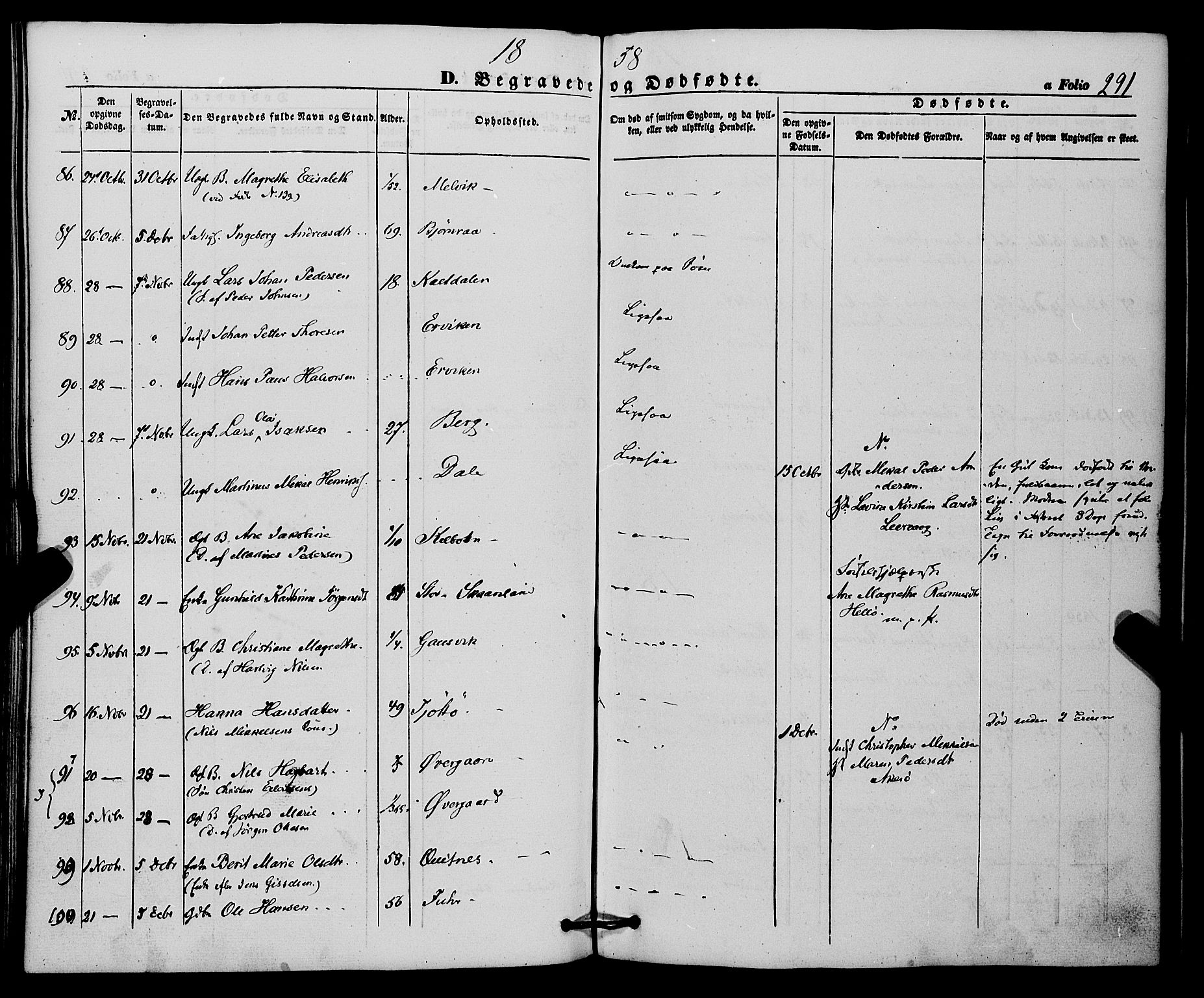 Trondenes sokneprestkontor, AV/SATØ-S-1319/H/Ha/L0011kirke: Parish register (official) no. 11, 1853-1862, p. 291