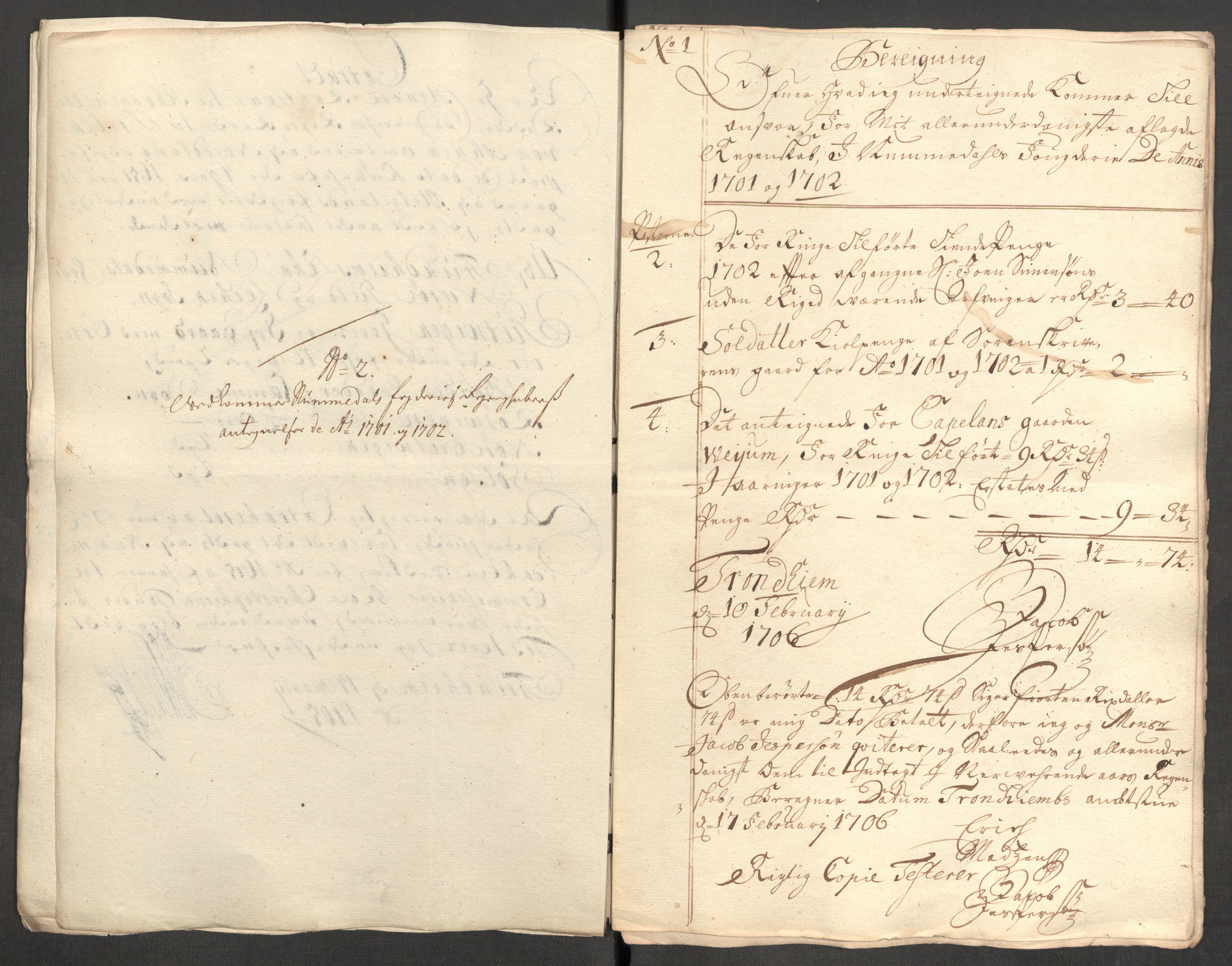 Rentekammeret inntil 1814, Reviderte regnskaper, Fogderegnskap, RA/EA-4092/R64/L4427: Fogderegnskap Namdal, 1701-1702, p. 395