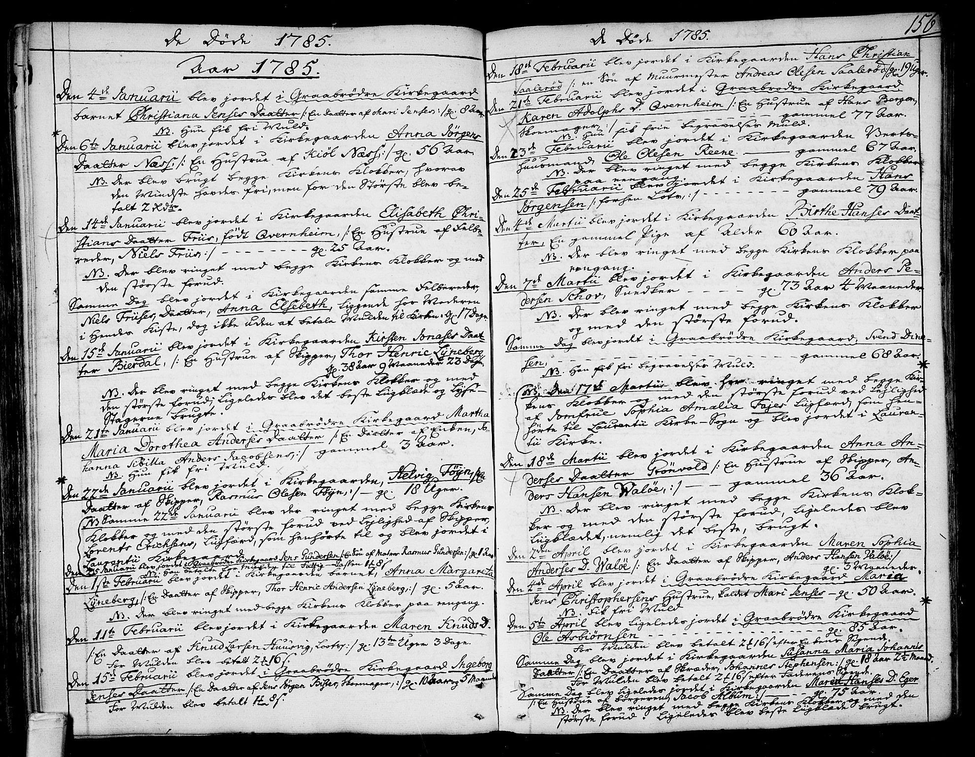 Tønsberg kirkebøker, SAKO/A-330/F/Fa/L0002: Parish register (official) no. I 2, 1760-1796, p. 156