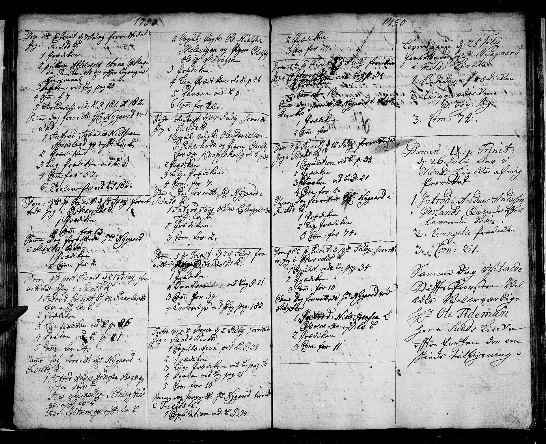 Sund sokneprestembete, SAB/A-99930: Parish register (official) no. A 3, 1740-1769