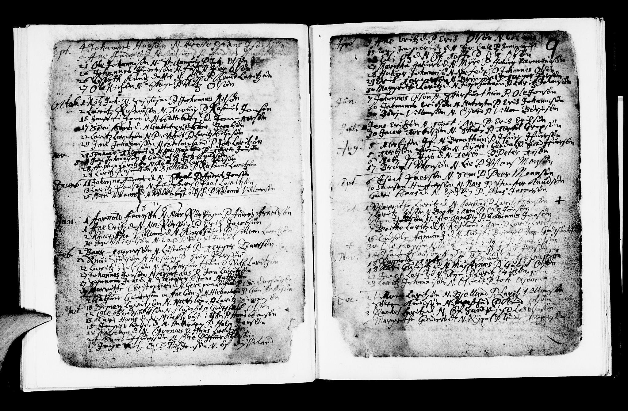 Kvinnherad sokneprestembete, SAB/A-76401/H/Haa: Parish register (official) no. A 1, 1669-1709, p. 9