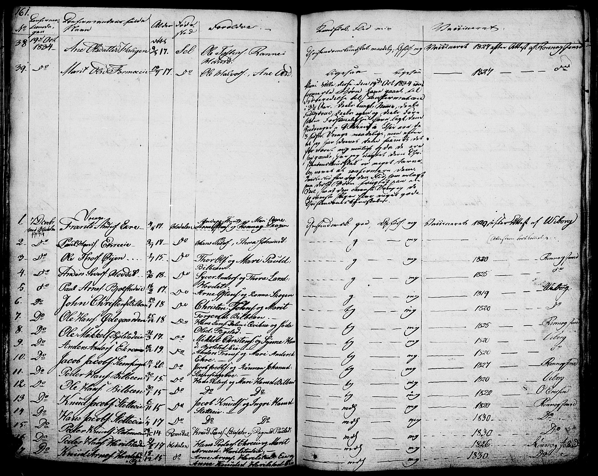 Vågå prestekontor, AV/SAH-PREST-076/H/Ha/Haa/L0004: Parish register (official) no. 4 /1, 1827-1842, p. 161