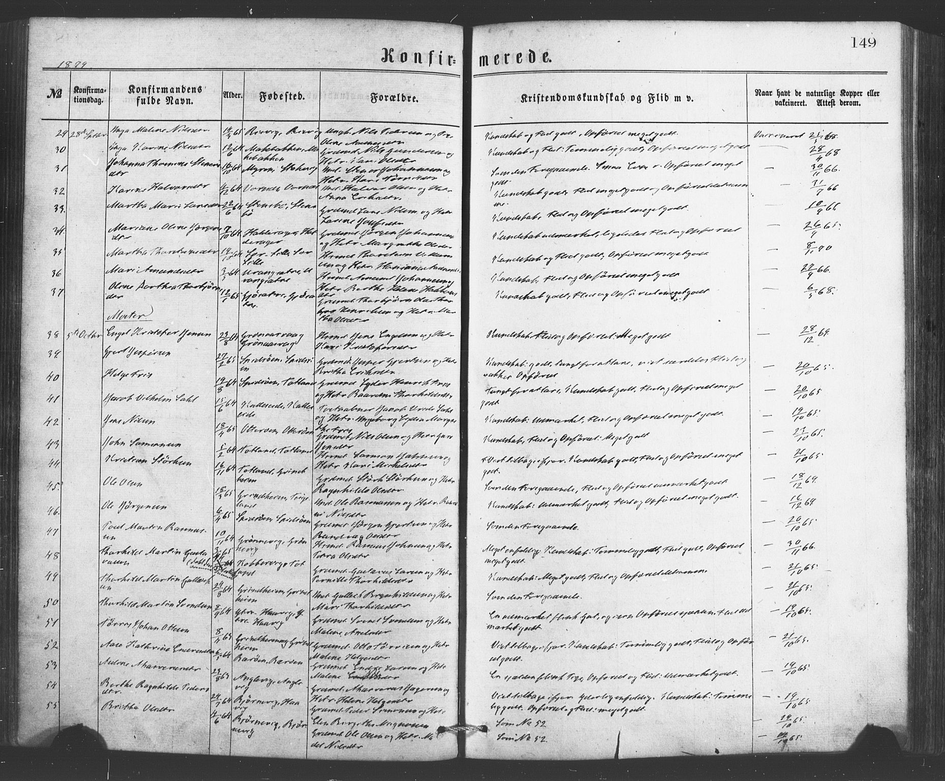 Finnås sokneprestembete, AV/SAB-A-99925/H/Ha/Haa/Haaa/L0009: Parish register (official) no. A 9, 1873-1881, p. 149