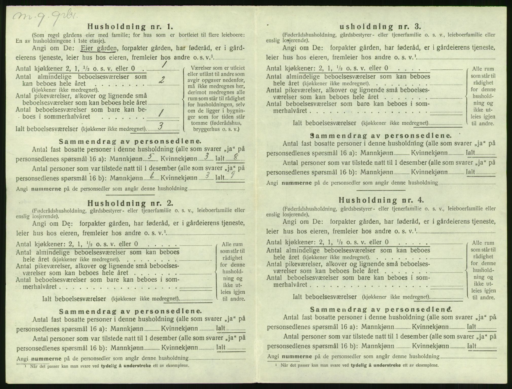 SAST, 1920 census for Ogna, 1920, p. 482