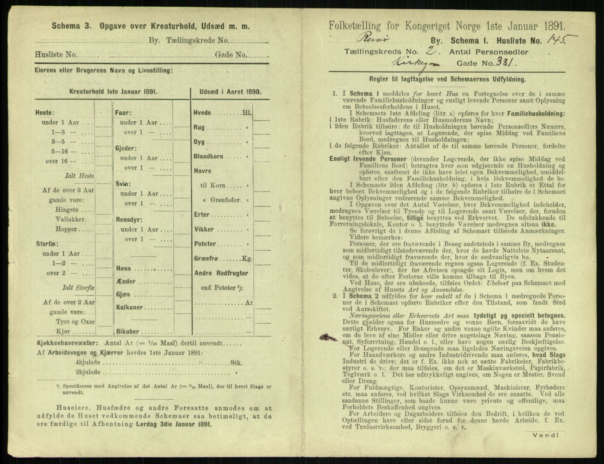 RA, 1891 census for 0901 Risør, 1891, p. 599