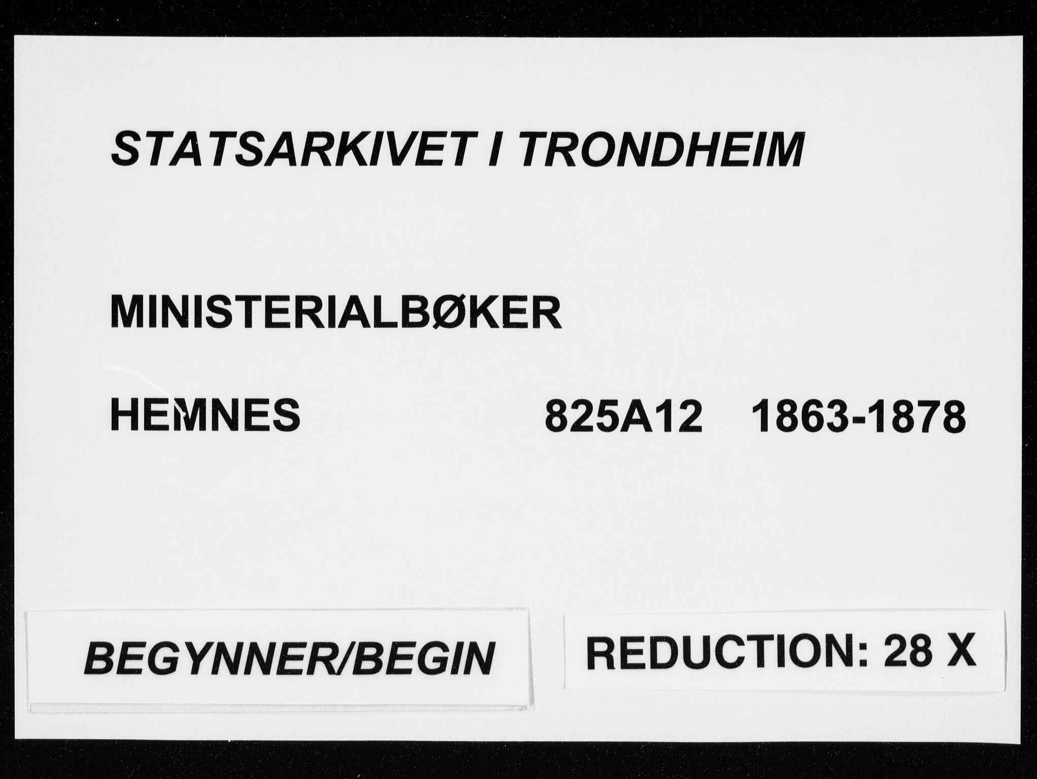 Ministerialprotokoller, klokkerbøker og fødselsregistre - Nordland, SAT/A-1459/825/L0358: Parish register (official) no. 825A12, 1863-1878