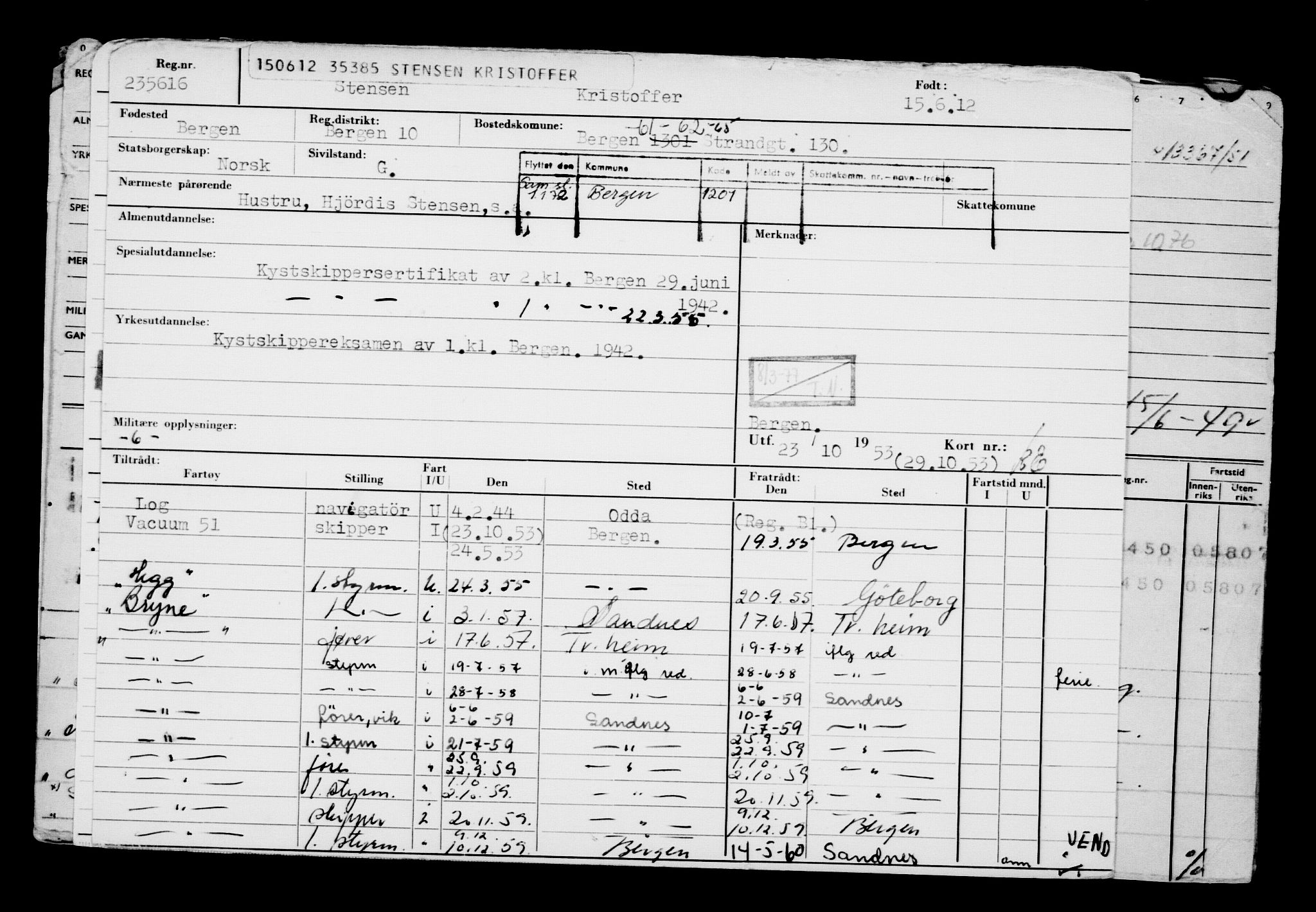 Direktoratet for sjømenn, AV/RA-S-3545/G/Gb/L0105: Hovedkort, 1912, p. 273