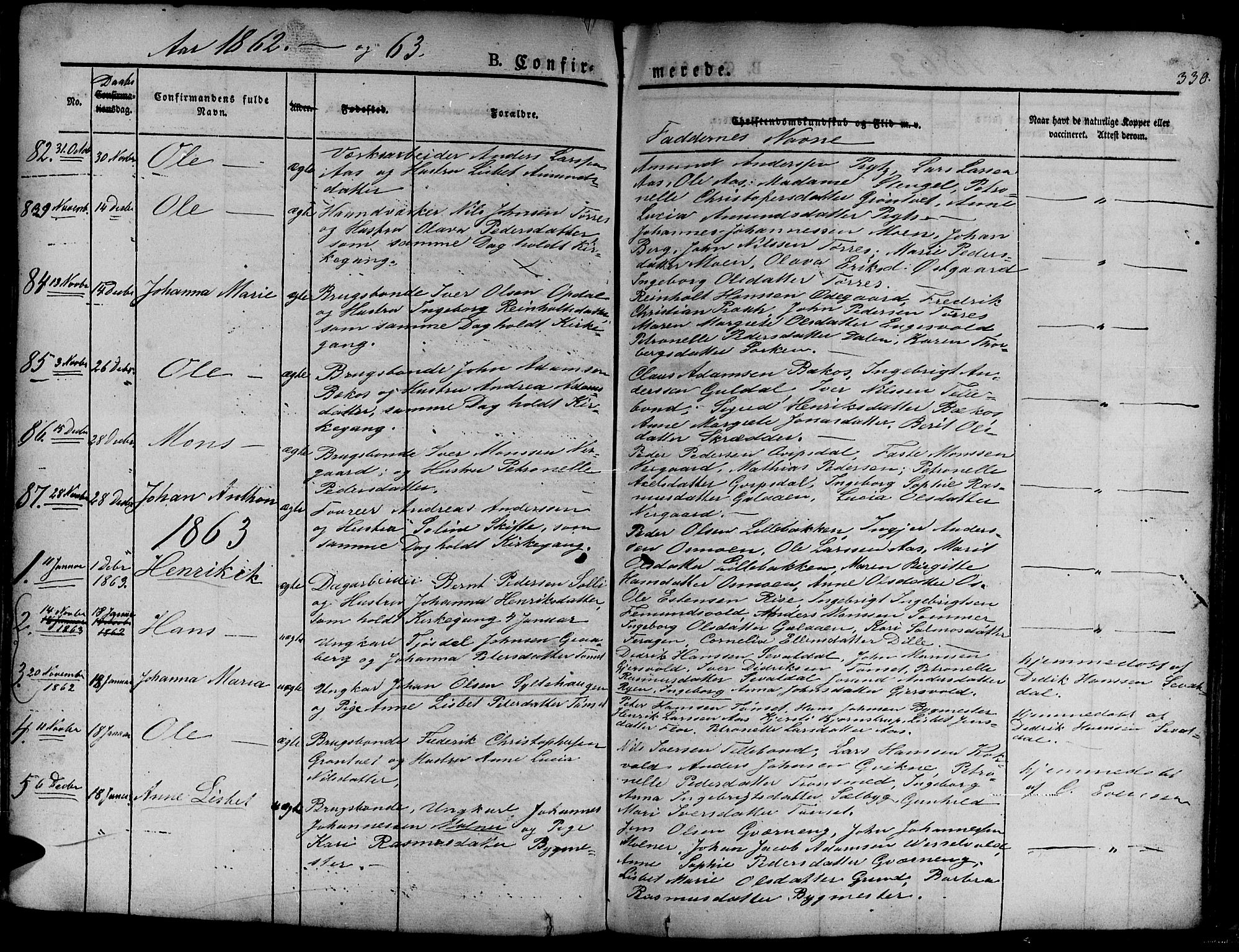 Ministerialprotokoller, klokkerbøker og fødselsregistre - Sør-Trøndelag, SAT/A-1456/681/L0938: Parish register (copy) no. 681C02, 1829-1879, p. 330